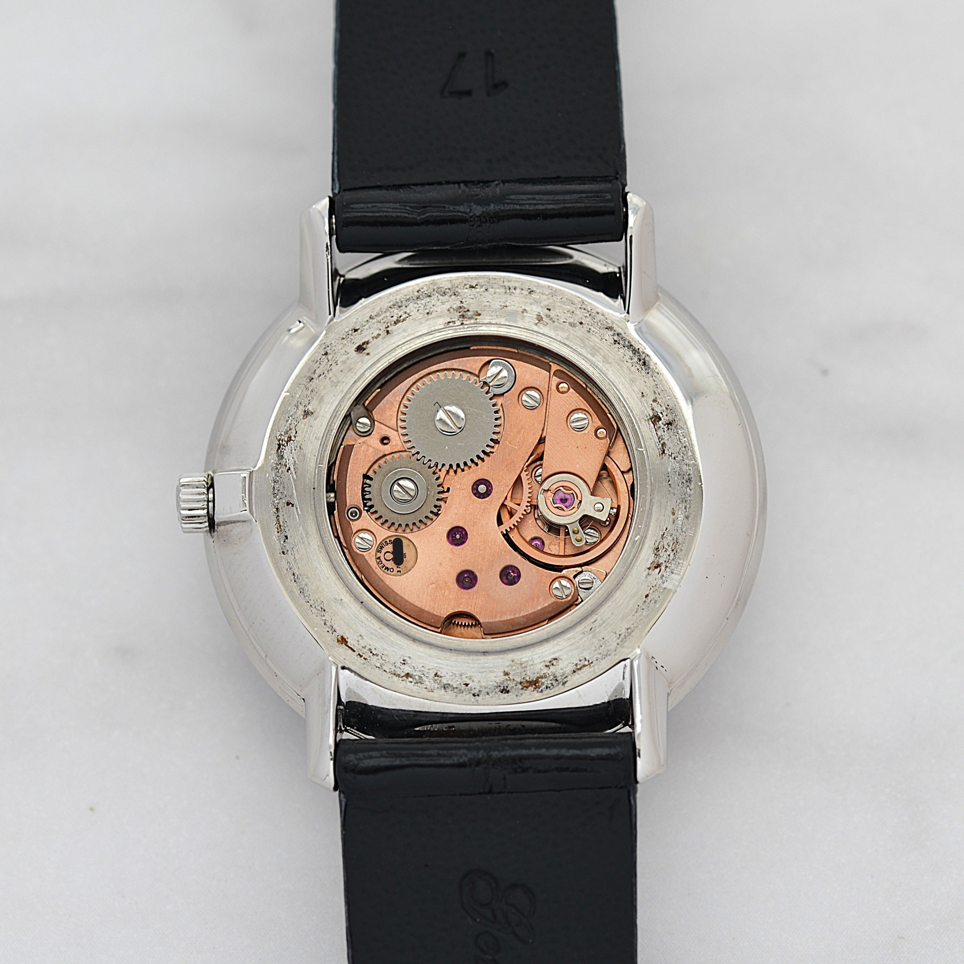 【OMEGA】オメガ デヴィル SS ラウンド Grey 純正尾錠付き