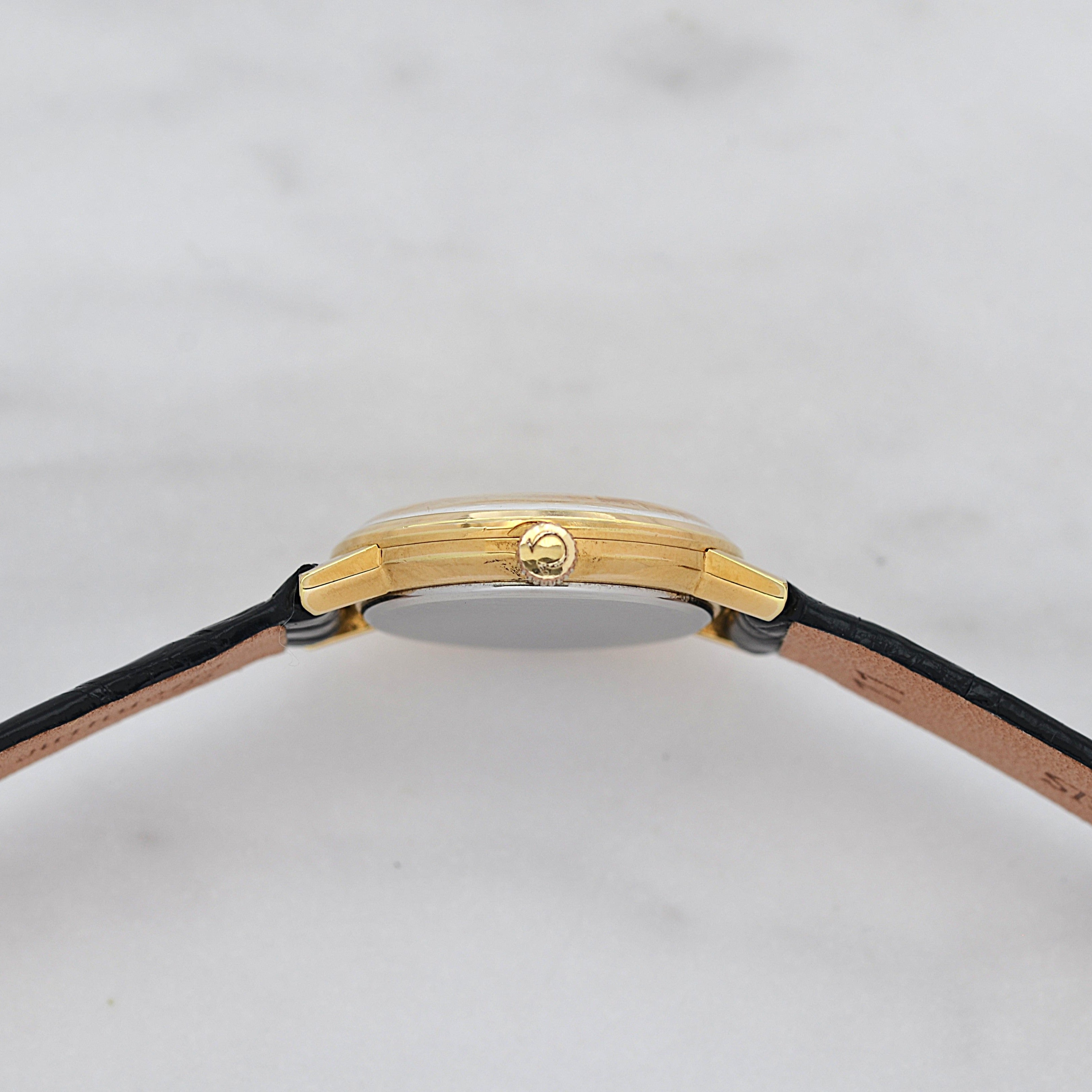 【OMEGA】オメガ ジュネーヴ GP ラウンド Gold Arabic 純正尾錠付き