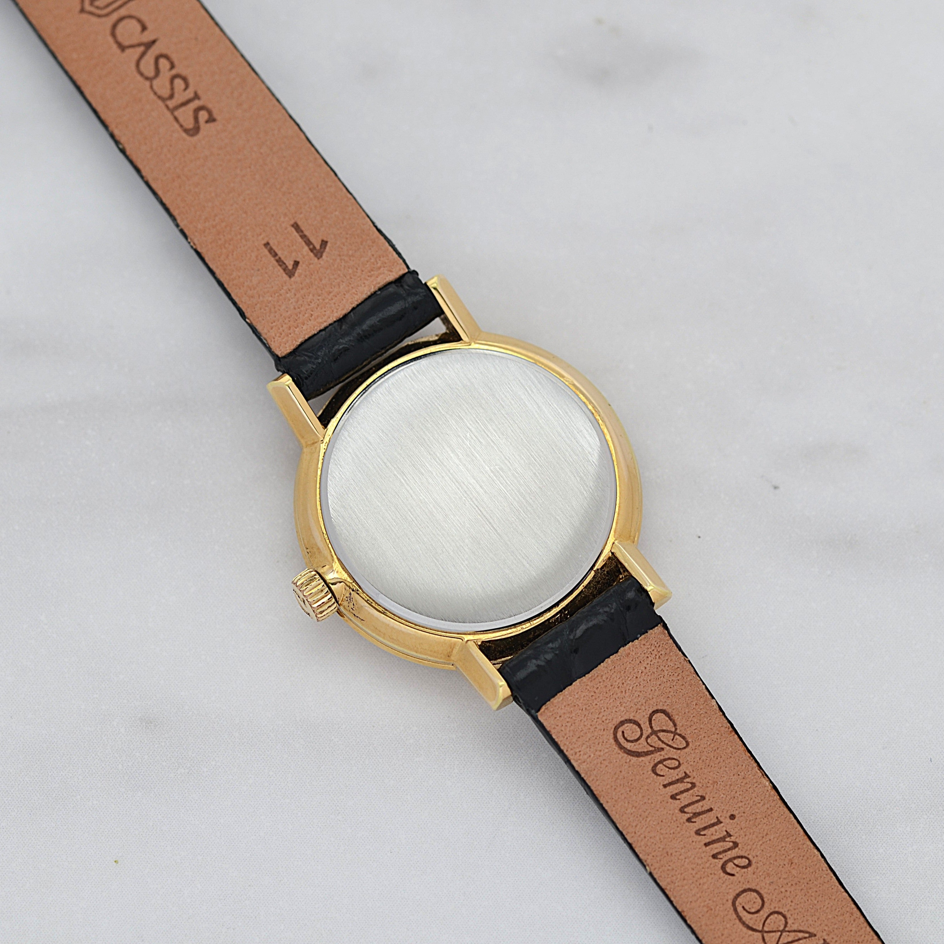 【OMEGA】オメガ ジュネーヴ GP ラウンド Gold Arabic 純正尾錠付き