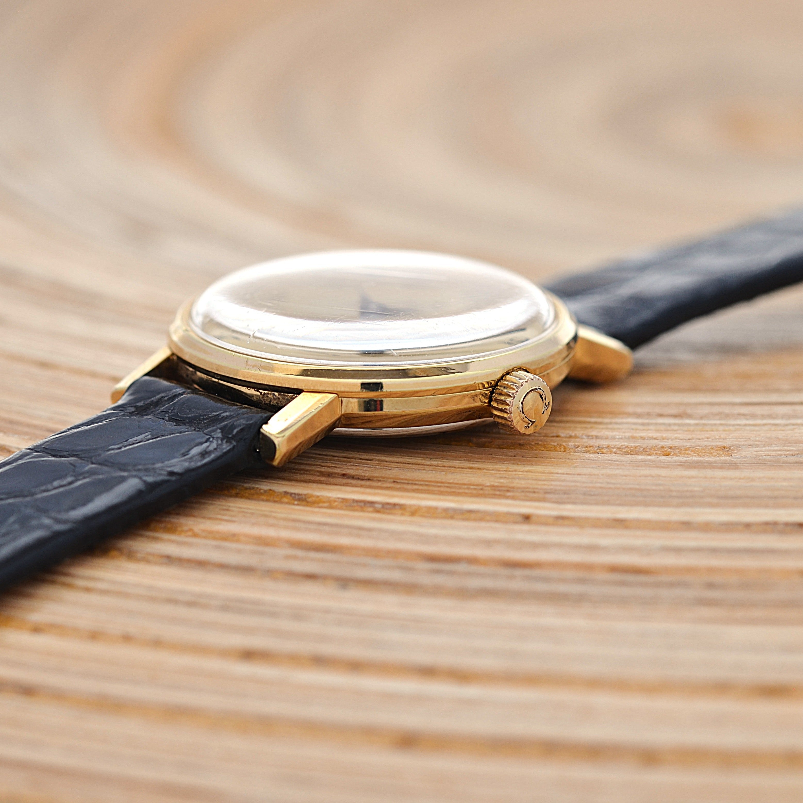 【OMEGA】オメガ ジュネーヴ GP ラウンド Gold Arabic 純正尾錠付き