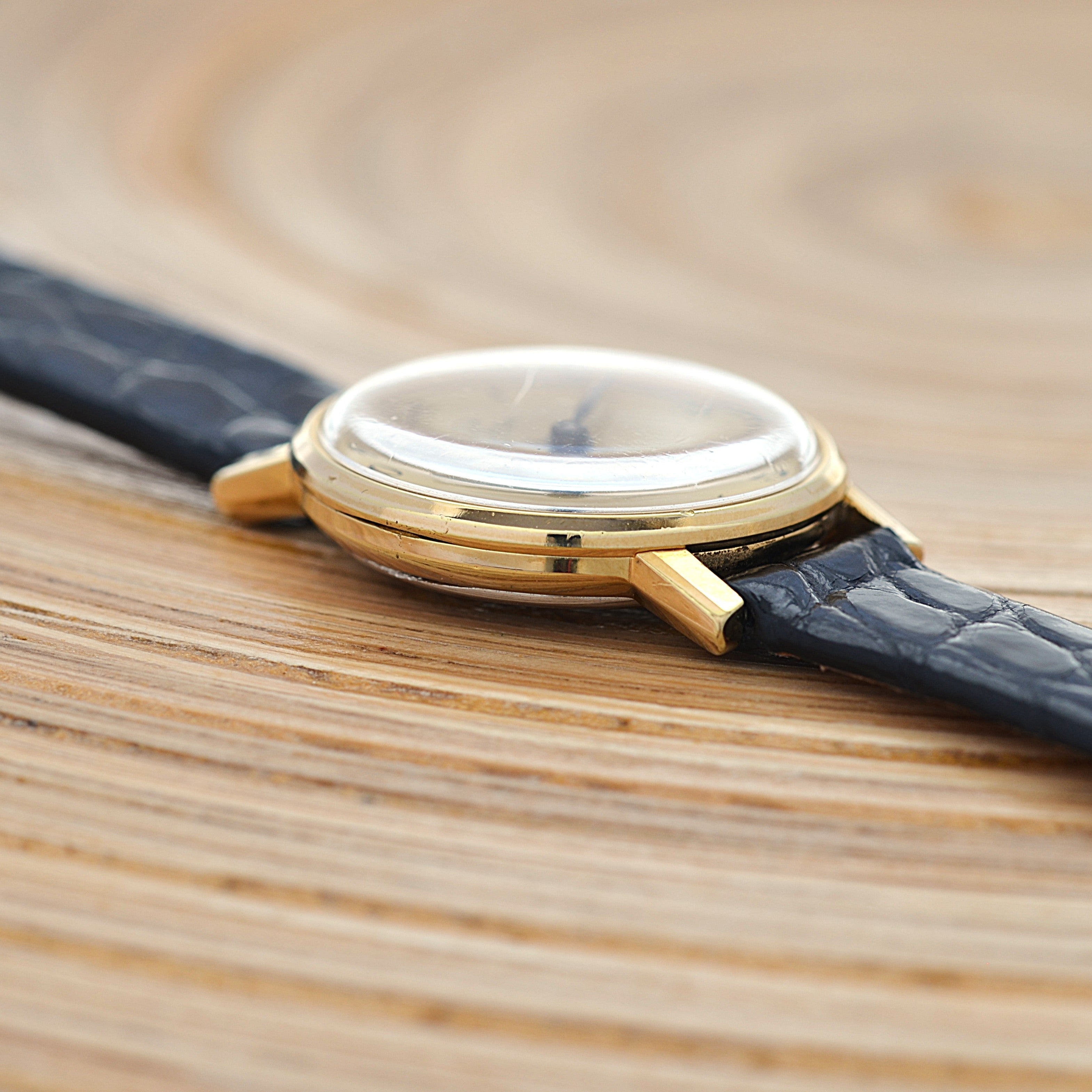 【OMEGA】オメガ ジュネーヴ GP ラウンド Gold Arabic 純正尾錠付き