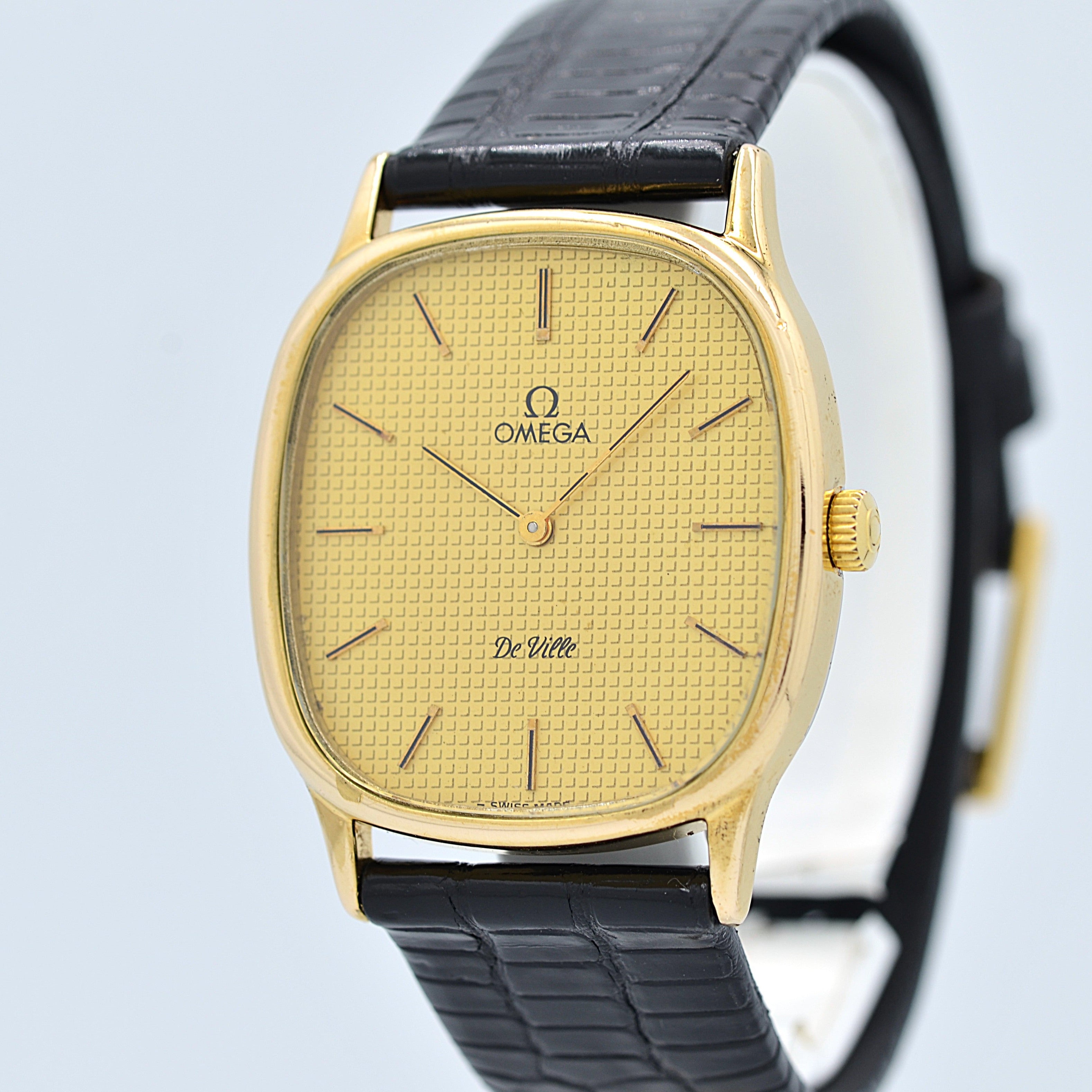 【OMEGA】オメガ デヴィル GP オーバルケース GOLD クルドパリ 純正尾錠付き