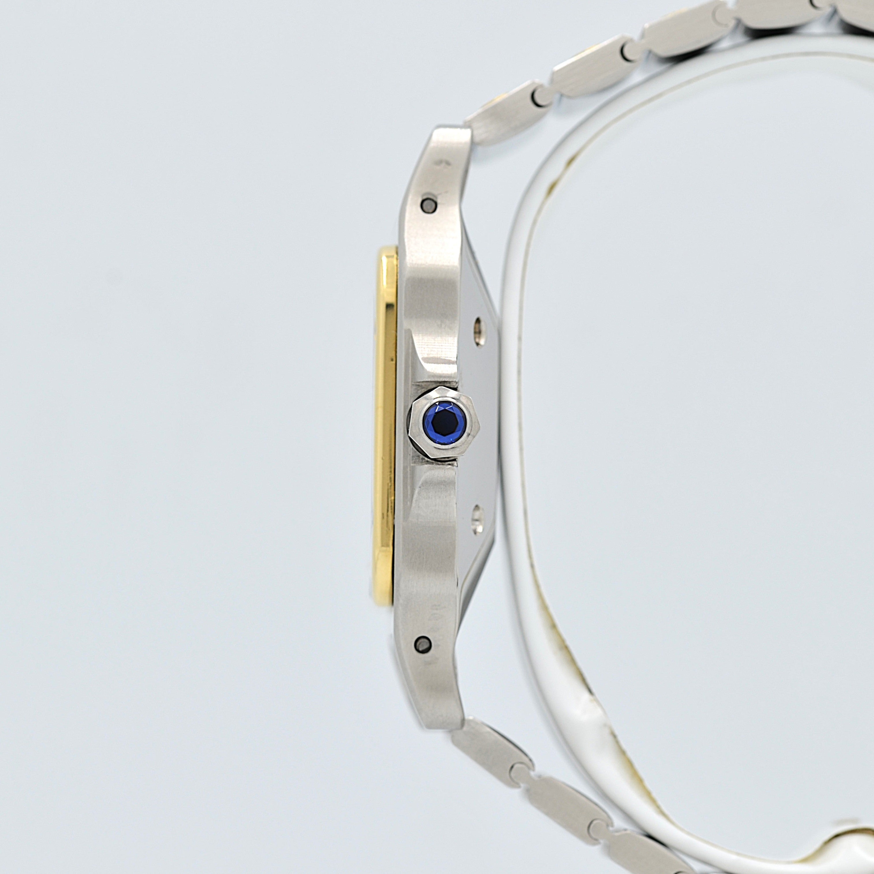 【Cartier】カルティエ サントスカレLM 18KYG×SS カルティエコンプリートサービス済み