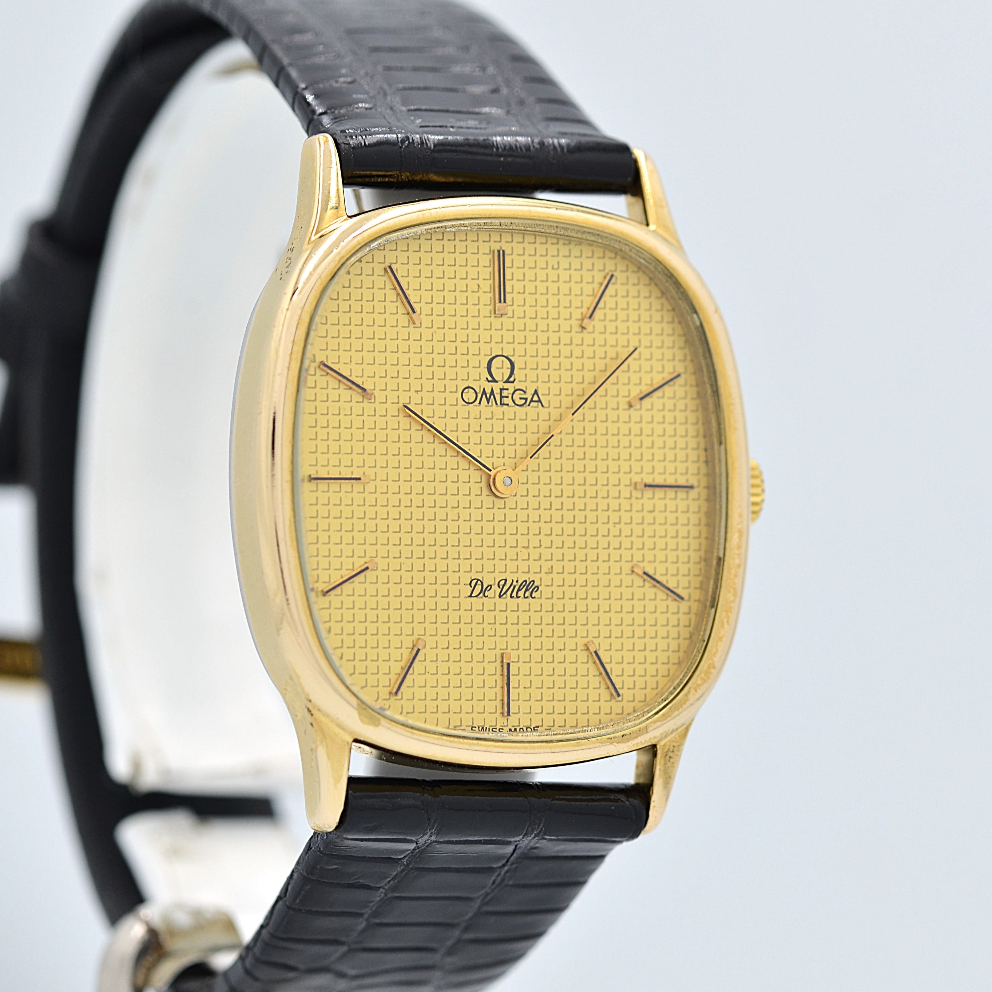 【OMEGA】オメガ デヴィル GP オーバルケース GOLD クルドパリ 純正尾錠付き