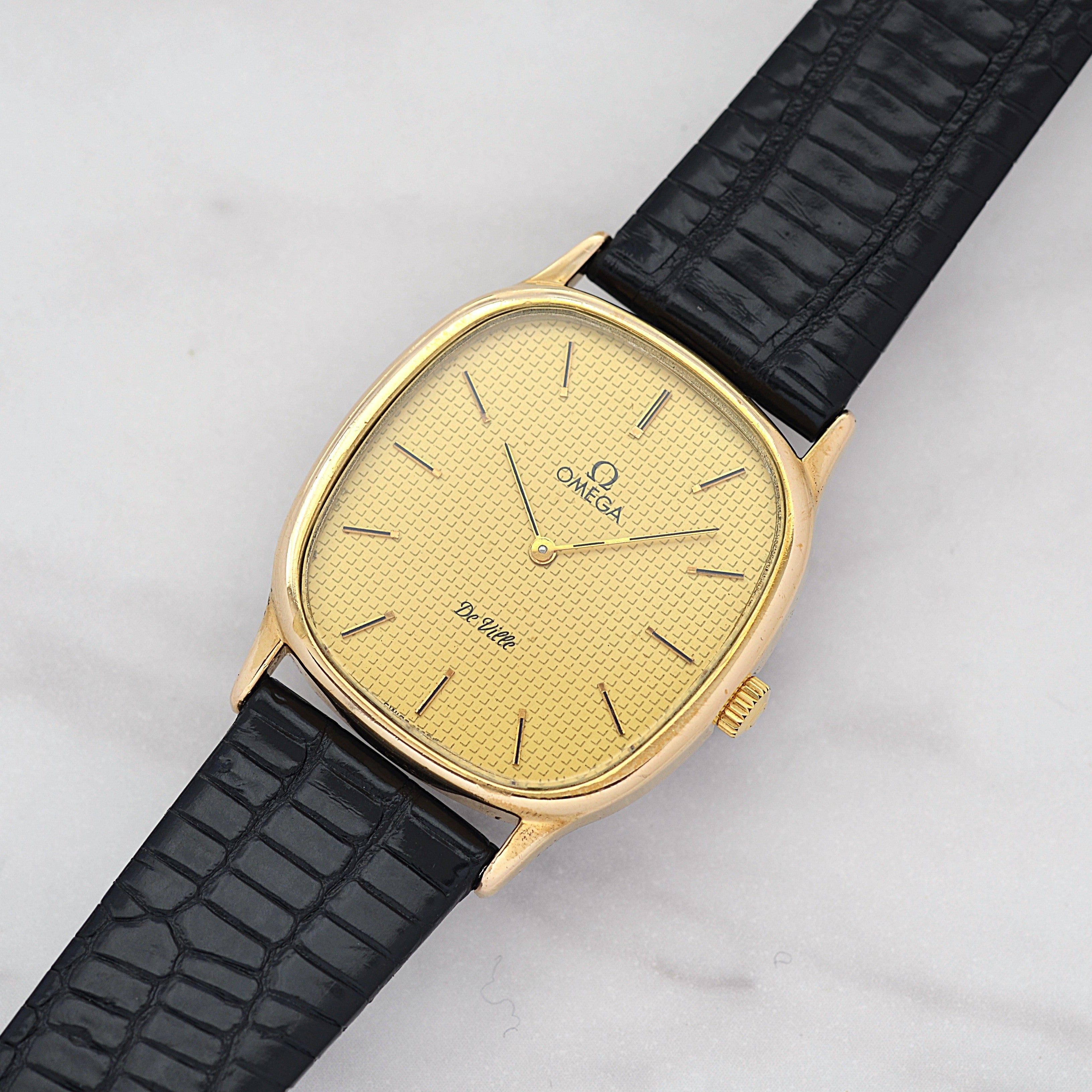 【OMEGA】オメガ デヴィル GP オーバルケース GOLD クルドパリ 純正尾錠付き