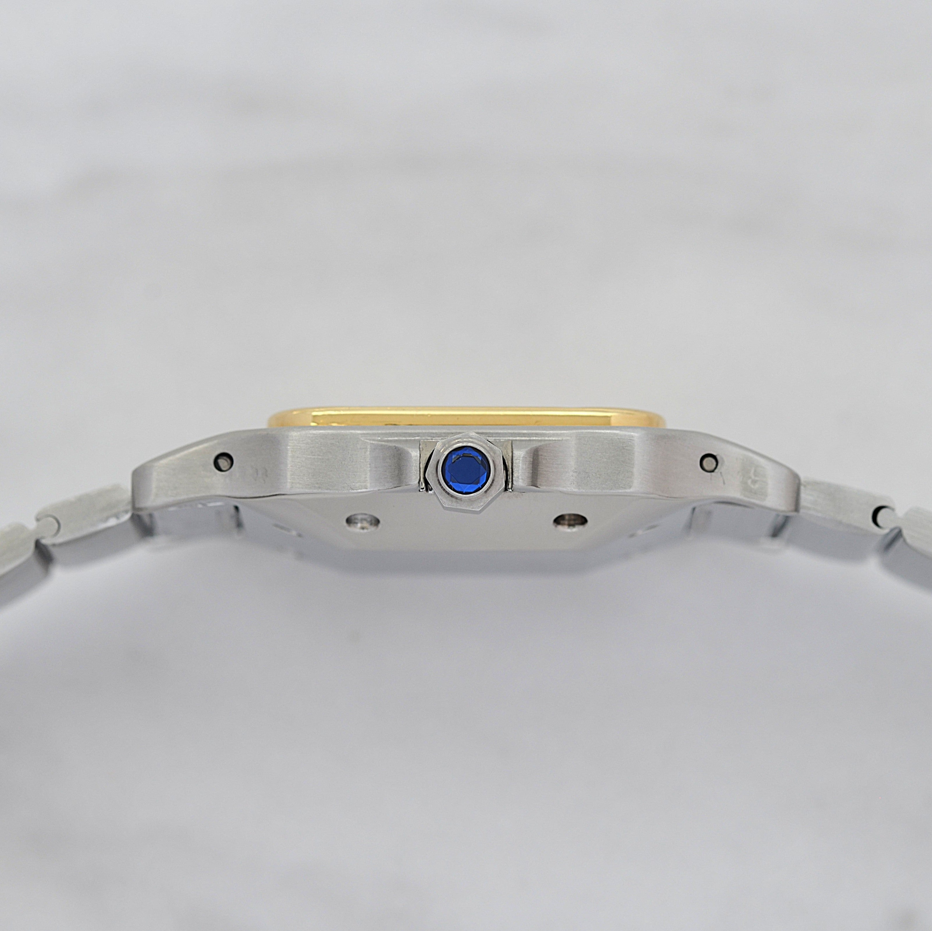 【Cartier】カルティエ サントスカレLM 18KYG×SS カルティエコンプリートサービス済み