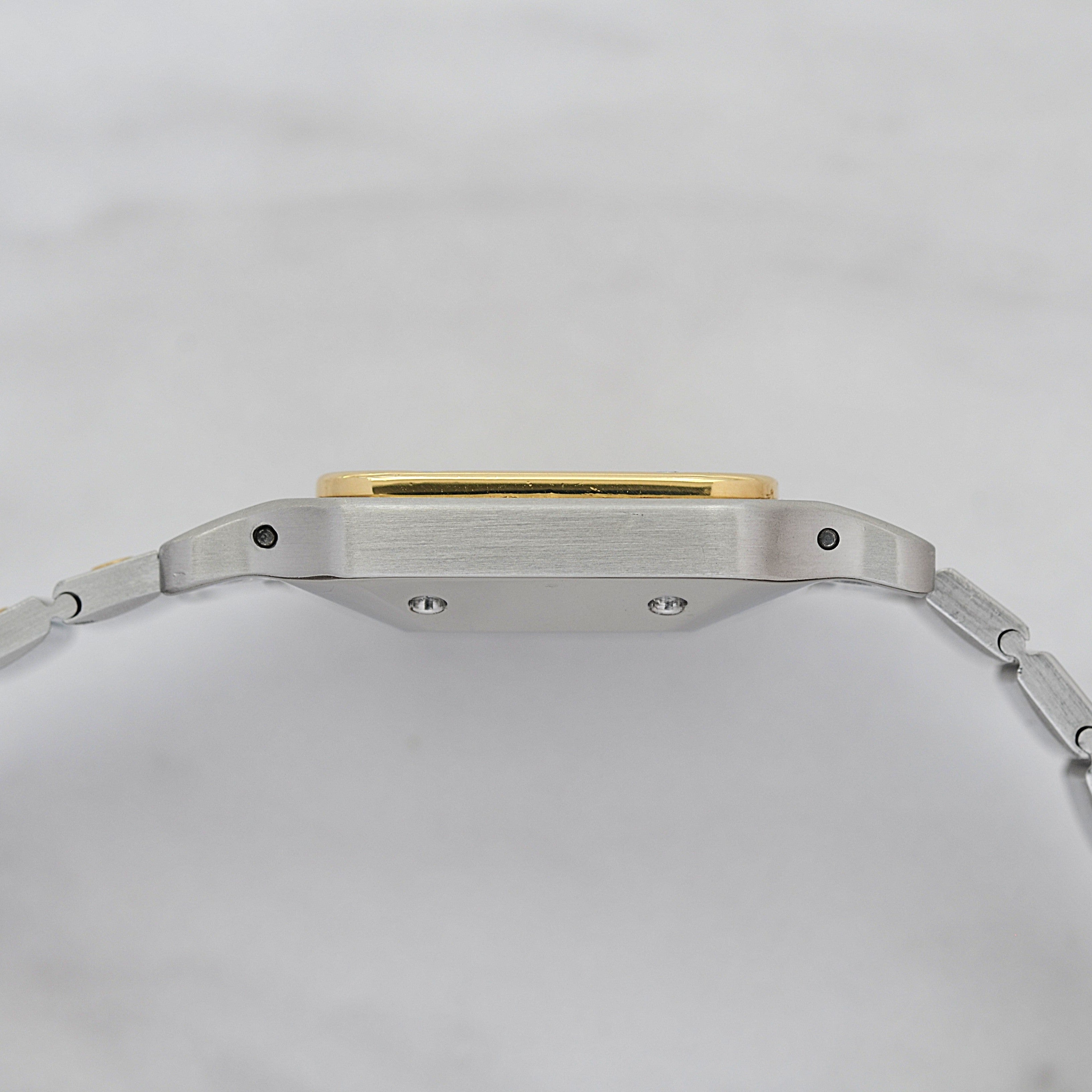 【Cartier】カルティエ サントスカレLM 18KYG×SS カルティエコンプリートサービス済み