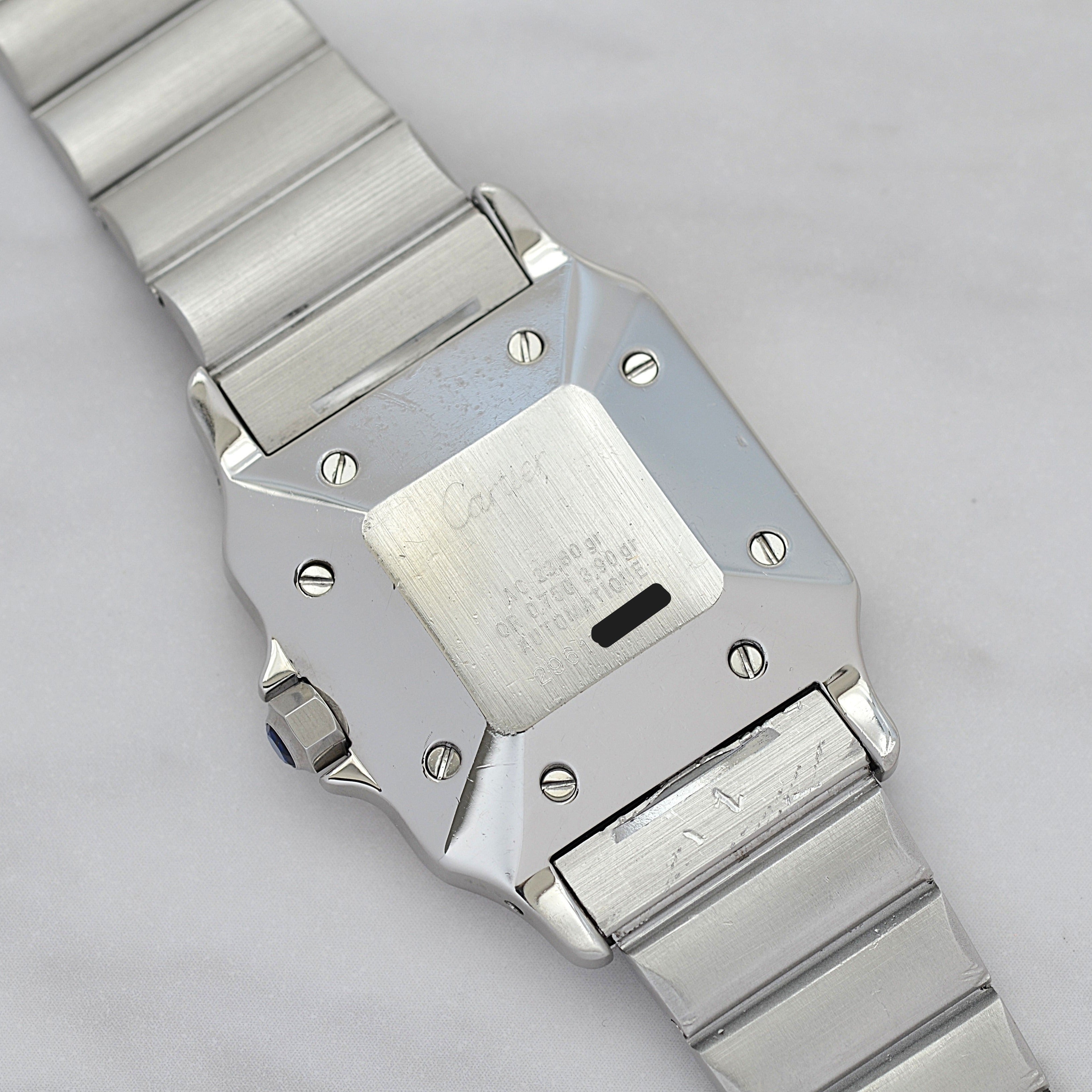 【Cartier】カルティエ サントスカレLM 18KYG×SS カルティエコンプリートサービス済み