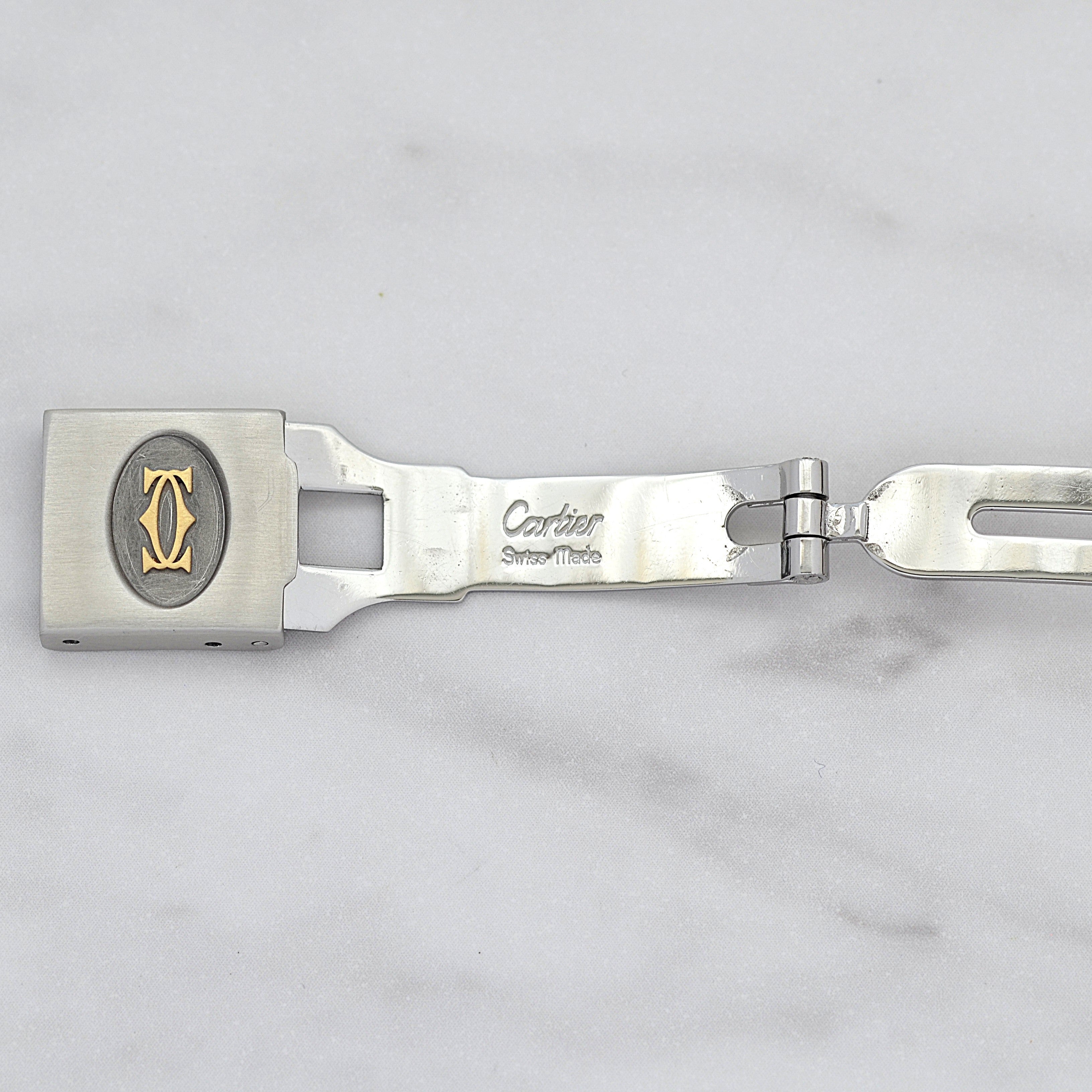 【Cartier】カルティエ サントスカレLM 18KYG×SS カルティエコンプリートサービス済み