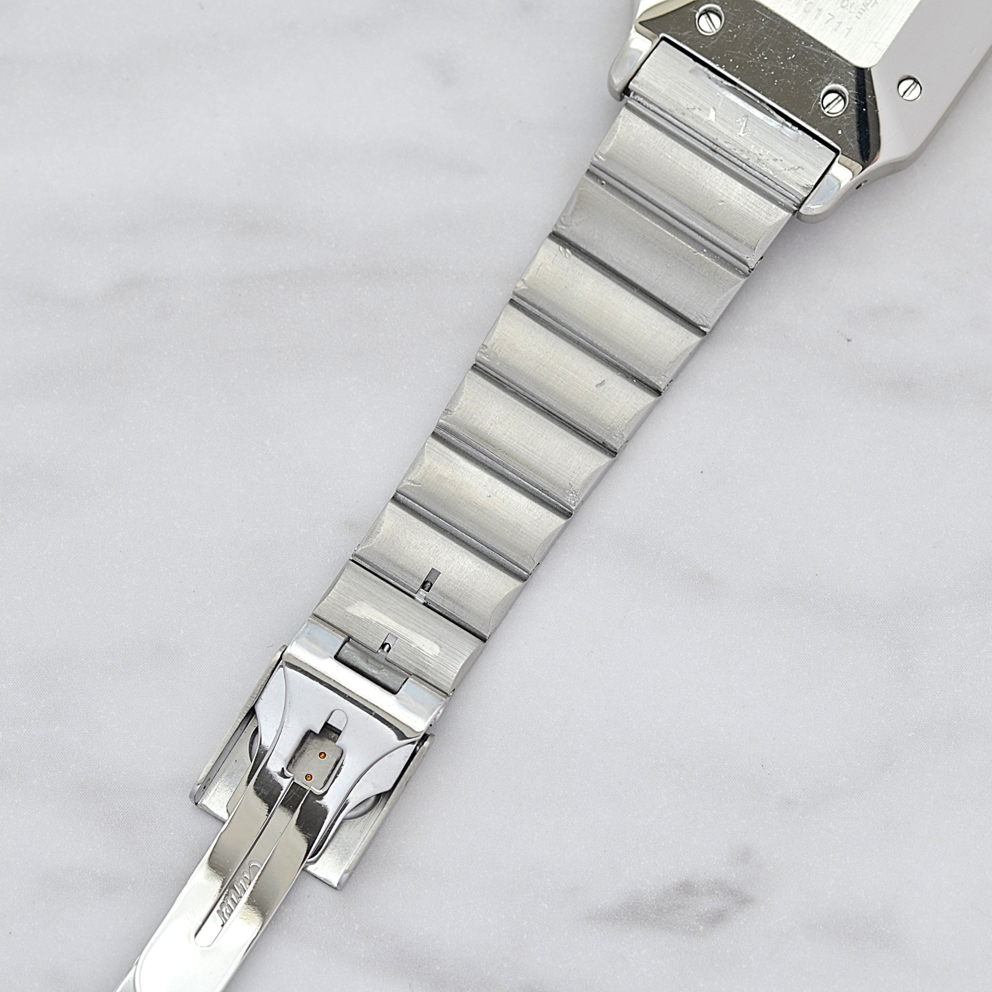 【Cartier】カルティエ サントスカレLM 18KYG×SS カルティエコンプリートサービス済み