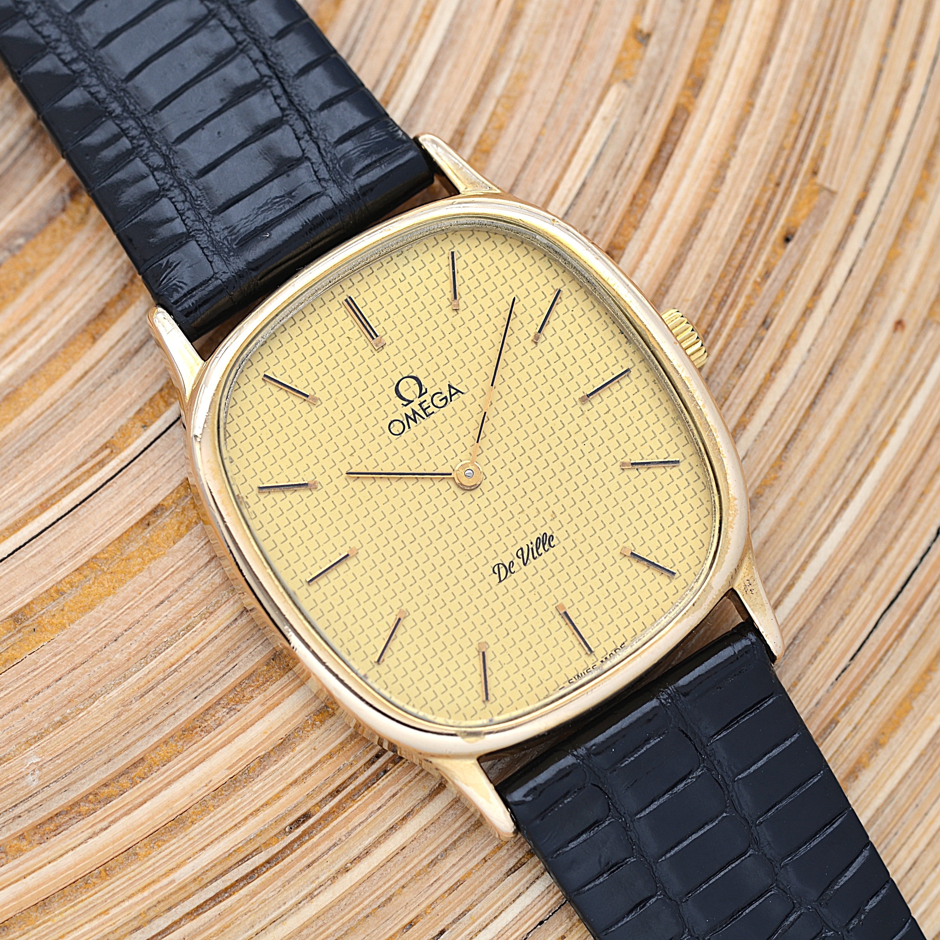 【OMEGA】オメガ デヴィル GP オーバルケース GOLD クルドパリ 純正尾錠付き