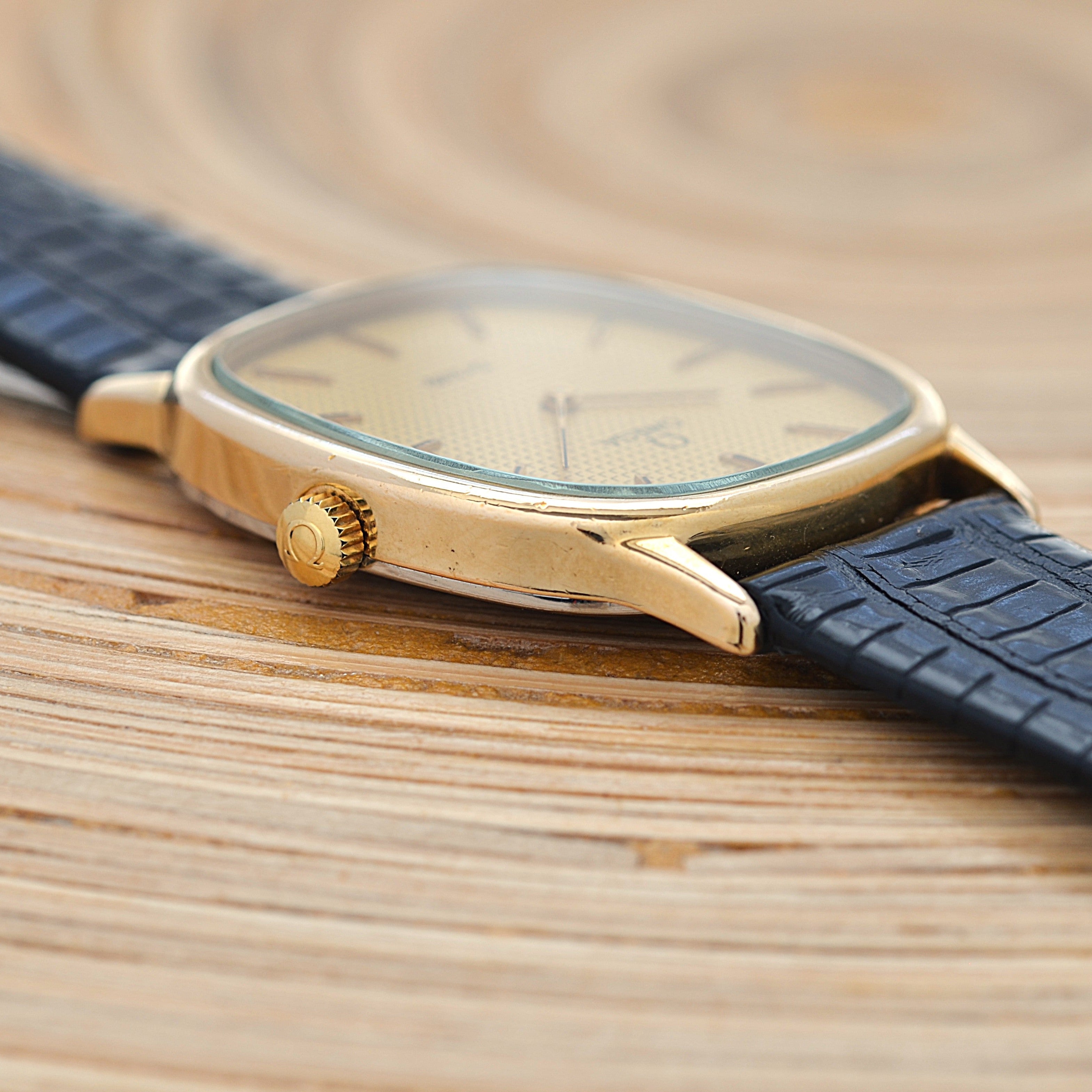 【OMEGA】オメガ デヴィル GP オーバルケース GOLD クルドパリ 純正尾錠付き