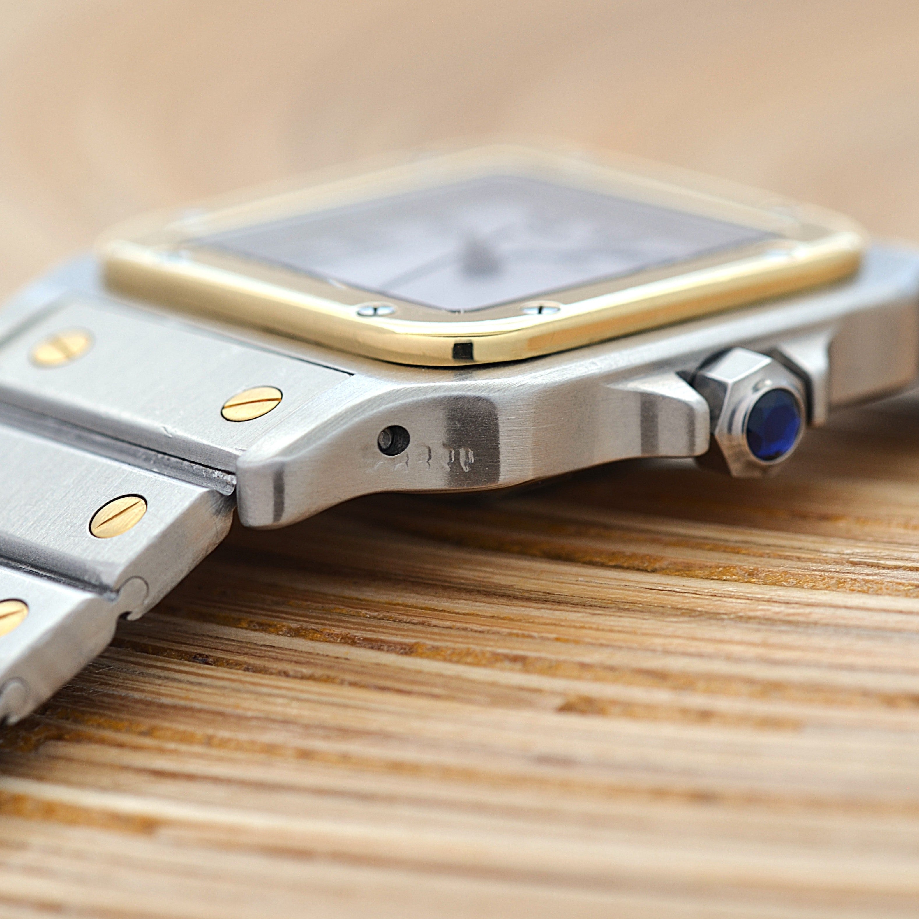 【Cartier】カルティエ サントスカレLM 18KYG×SS カルティエコンプリートサービス済み