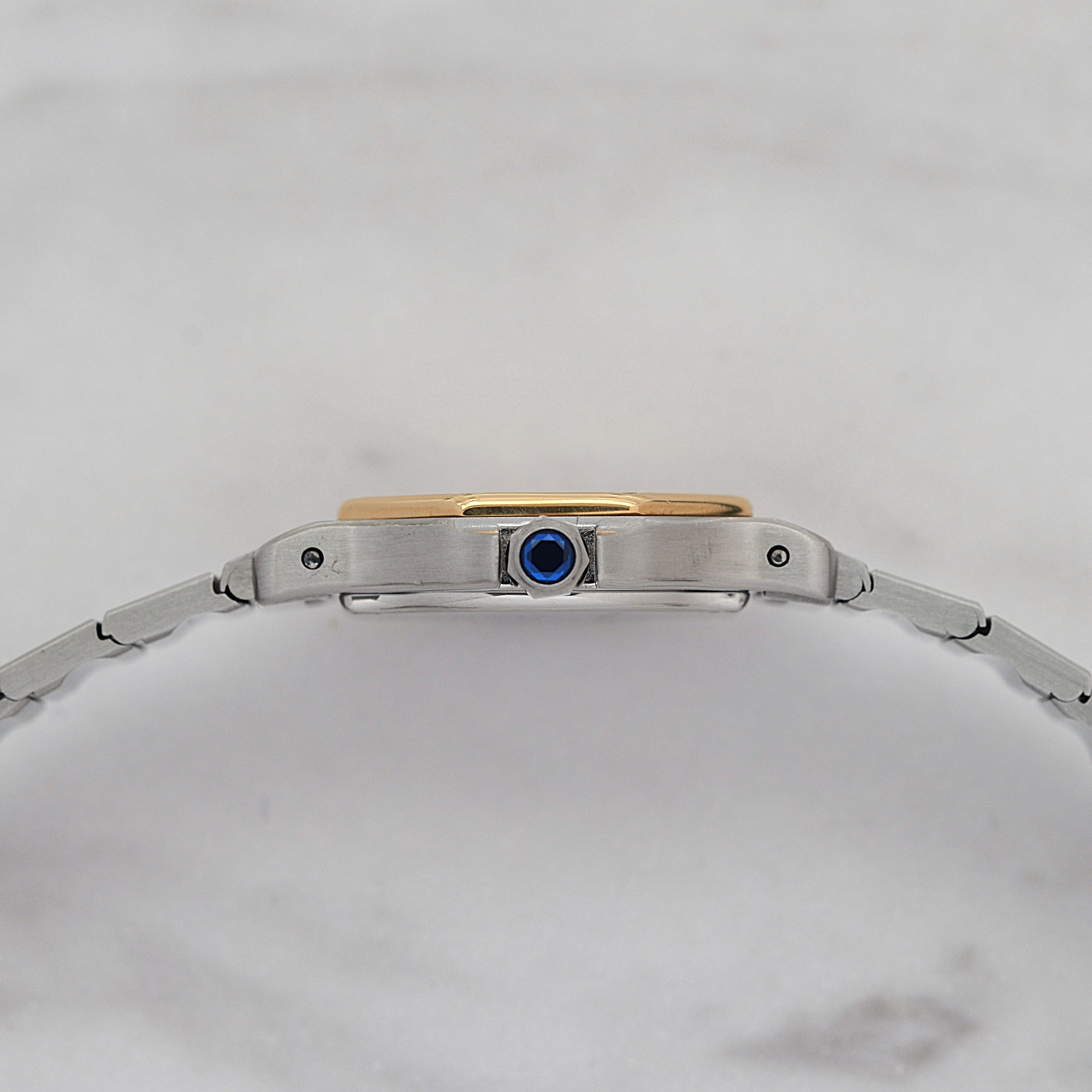 【Cartier】カルティエ サントスオクタゴンSM 18KYG×SS クォーツモデル カルティエコンプリートサービス済み