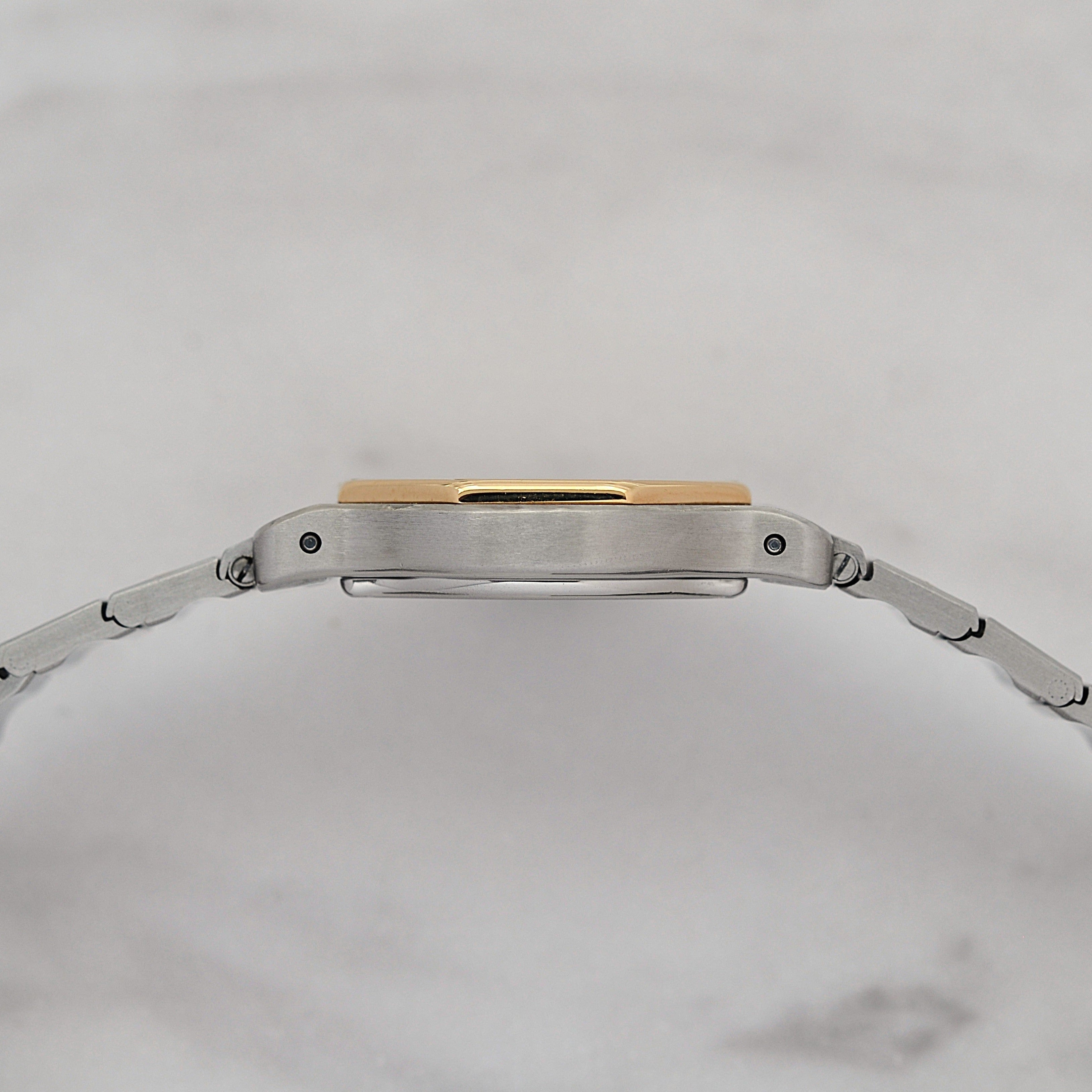 【Cartier】カルティエ サントスオクタゴンSM 18KYG×SS クォーツモデル カルティエコンプリートサービス済み