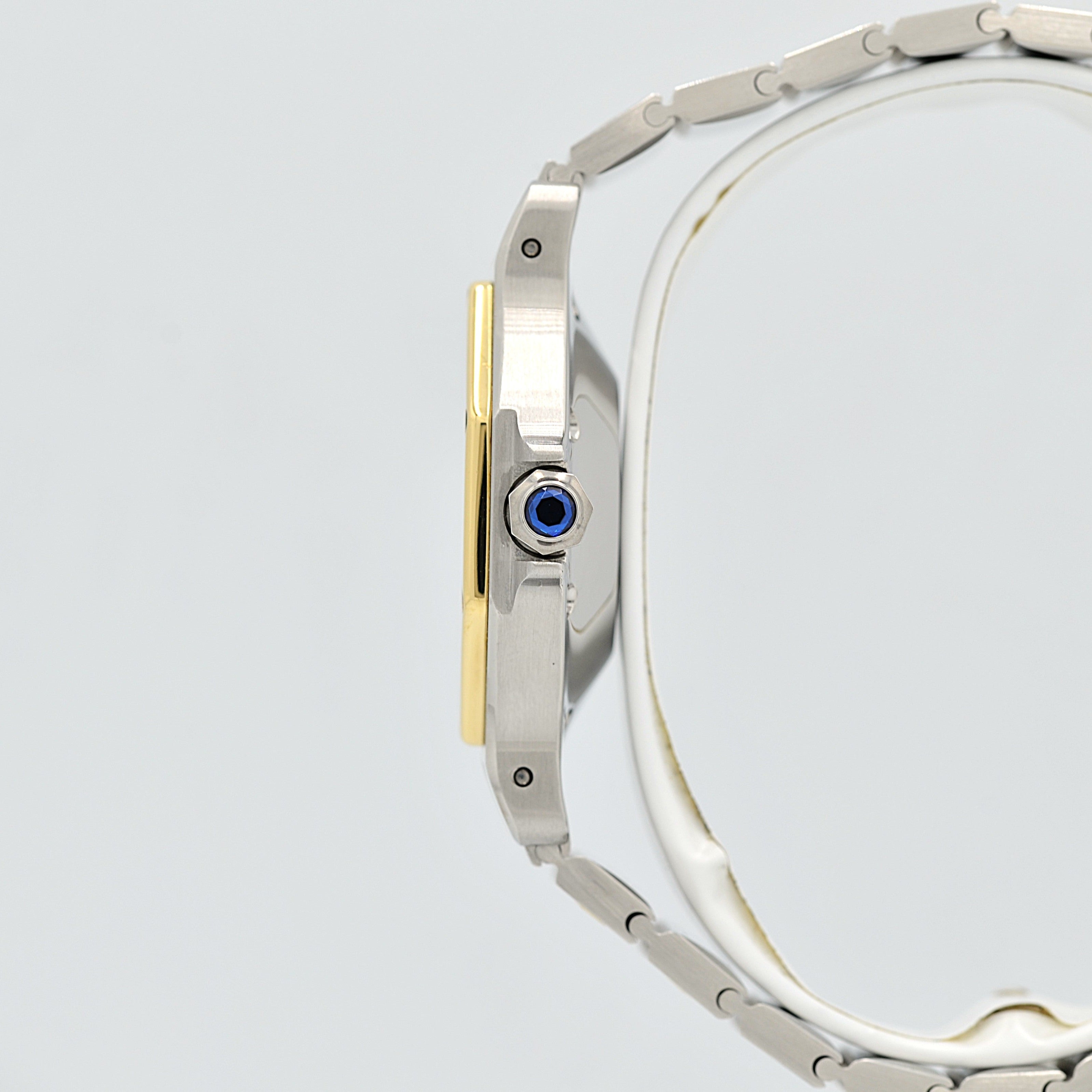 【Cartier】カルティエ サントスオクタゴン LM 18KYG×SS 永久保証書付き カルティエコンプリートサービス済み