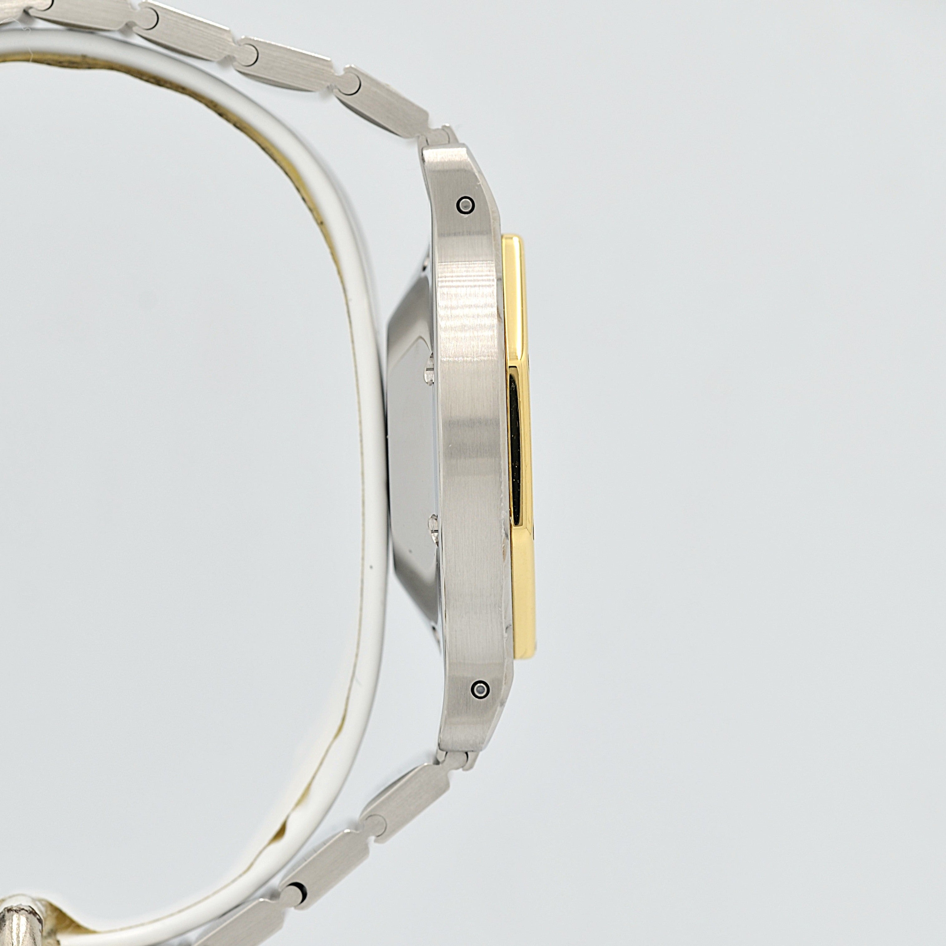 【Cartier】カルティエ サントスオクタゴン LM 18KYG×SS 永久保証書付き カルティエコンプリートサービス済み