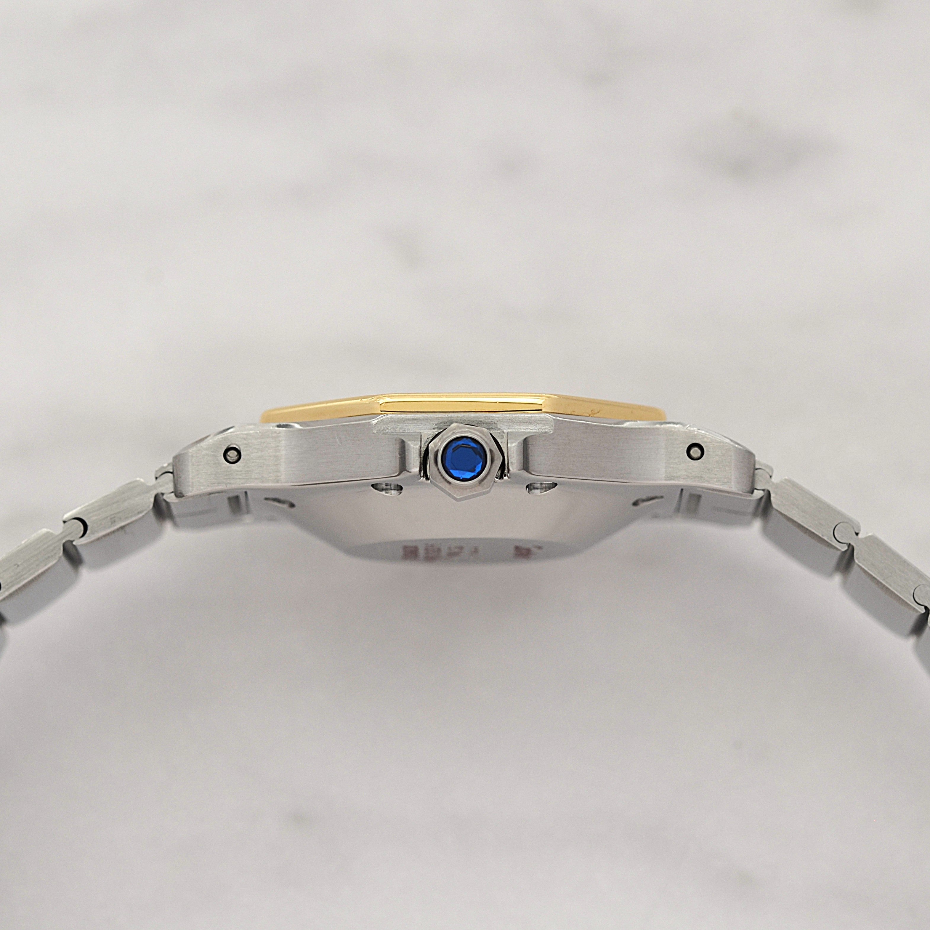 【Cartier】カルティエ サントスオクタゴン LM 18KYG×SS 永久保証書付き カルティエコンプリートサービス済み