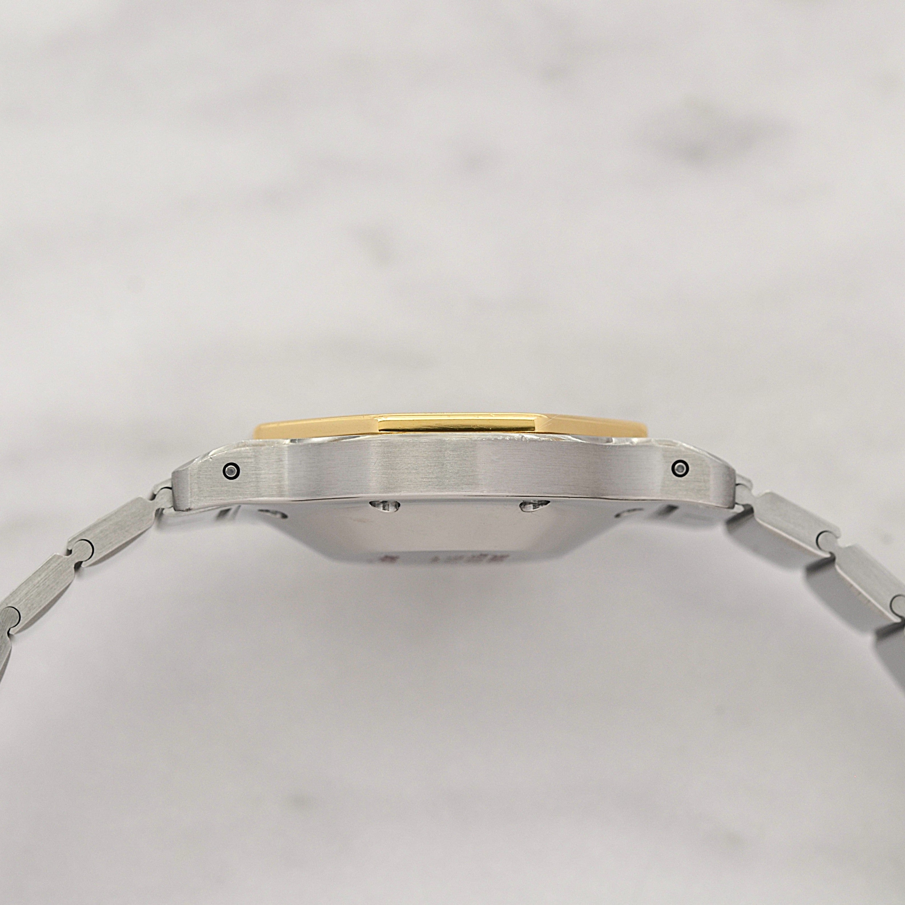 【Cartier】カルティエ サントスオクタゴン LM 18KYG×SS 永久保証書付き カルティエコンプリートサービス済み