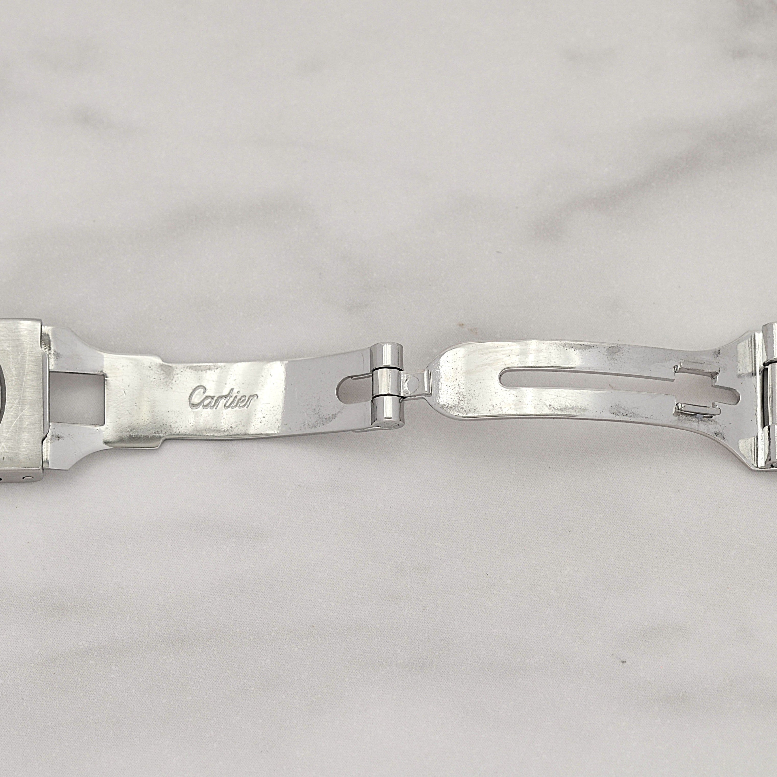 【Cartier】カルティエ サントスオクタゴン LM 18KYG×SS 永久保証書付き カルティエコンプリートサービス済み