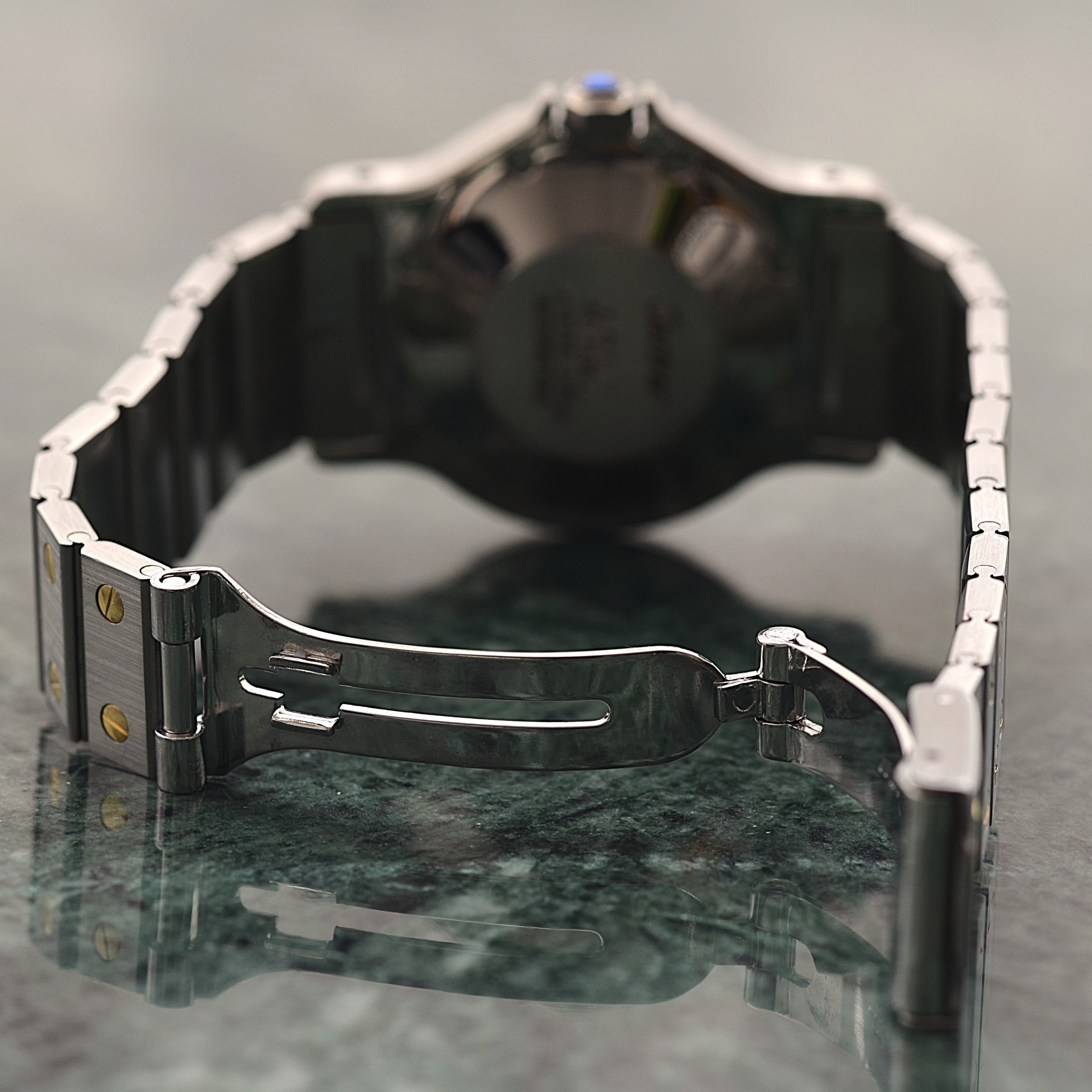 【Cartier】カルティエ サントスオクタゴン LM 18KYG×SS 永久保証書付き カルティエコンプリートサービス済み