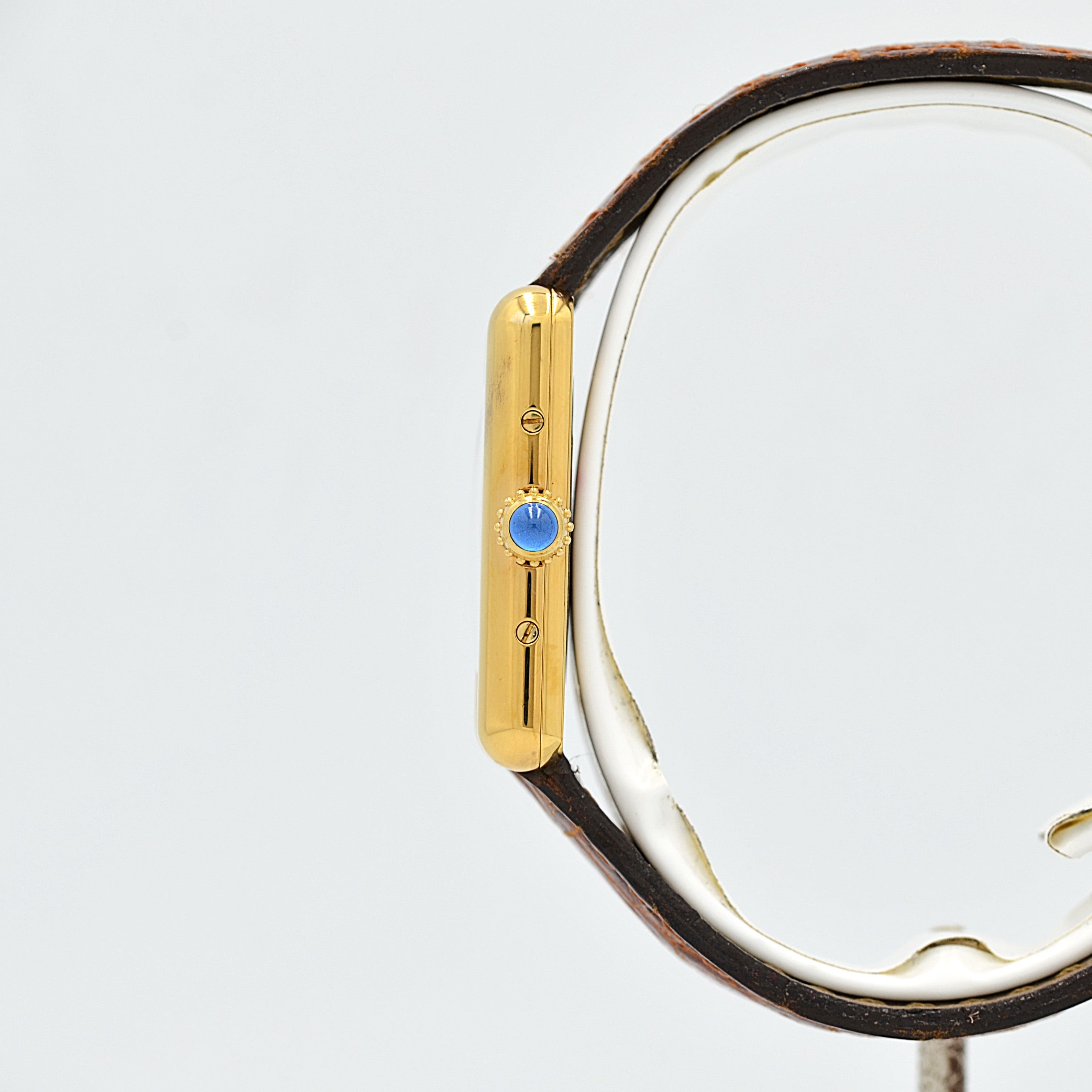 【Cartier】カルティエ マストタンク SM アイボリーローマQZ 付属品完備 デッドストック