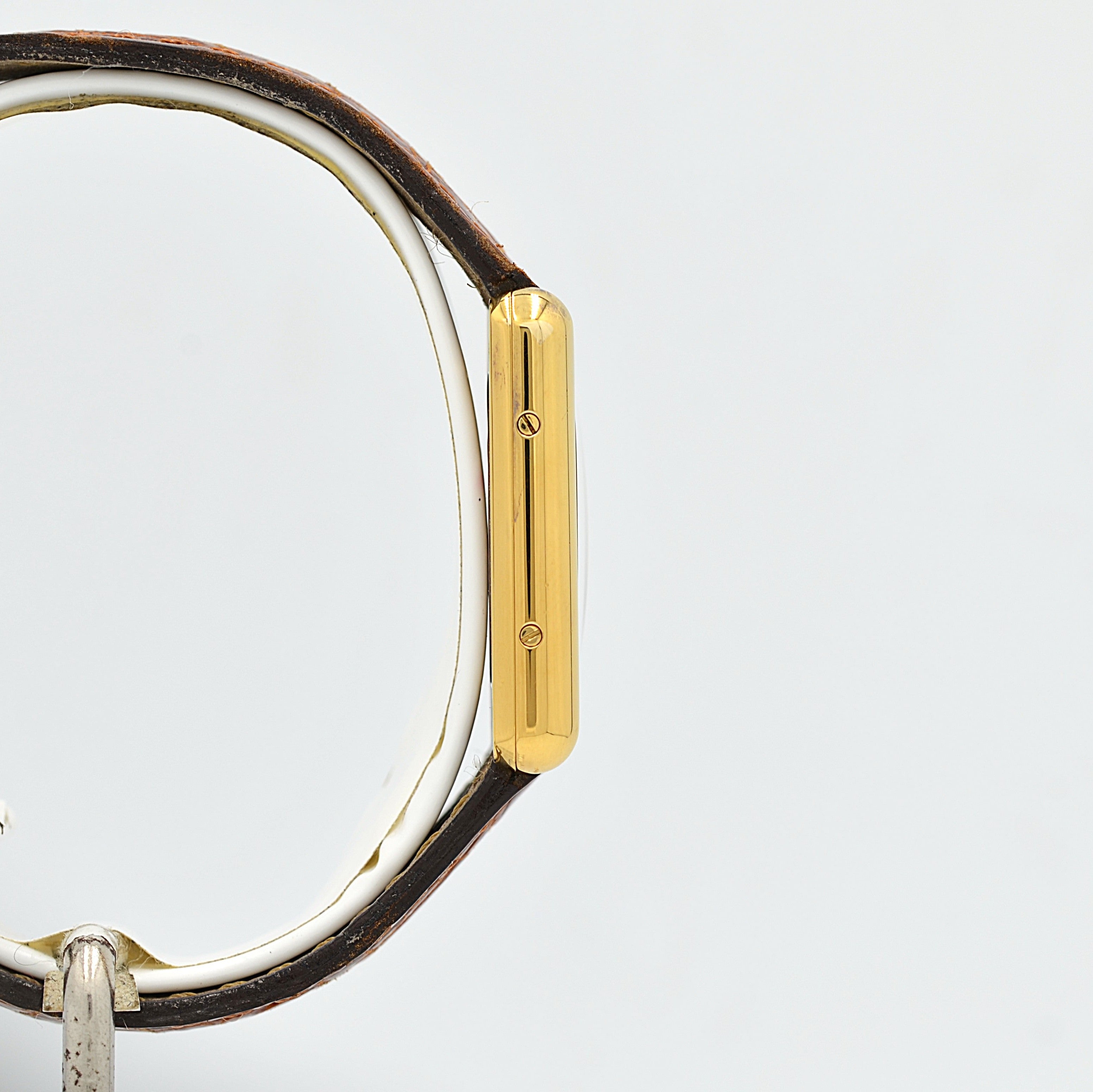 【Cartier】カルティエ マストタンク SM アイボリーローマQZ 付属品完備 デッドストック