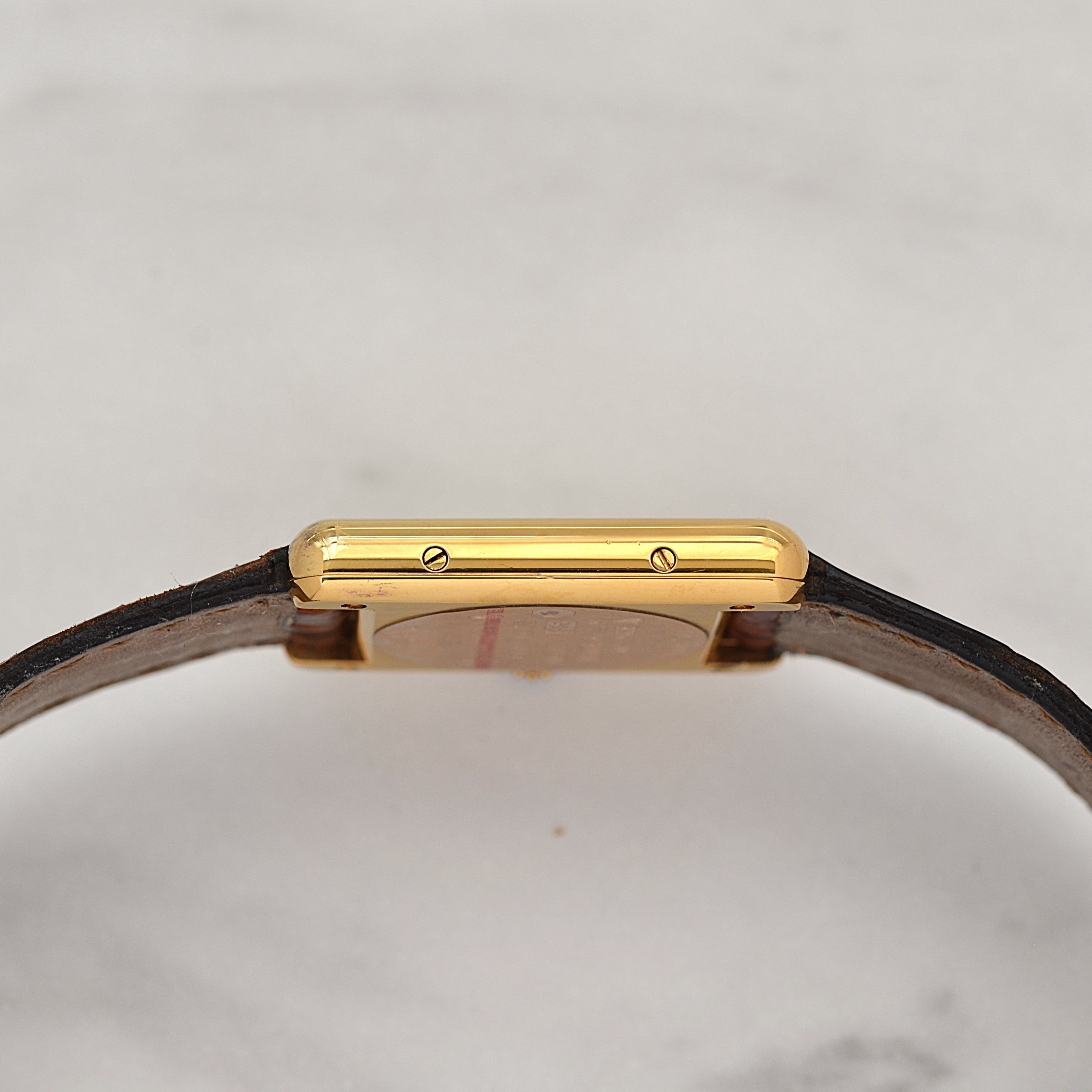 【Cartier】カルティエ マストタンク SM アイボリーローマQZ 付属品完備 デッドストック