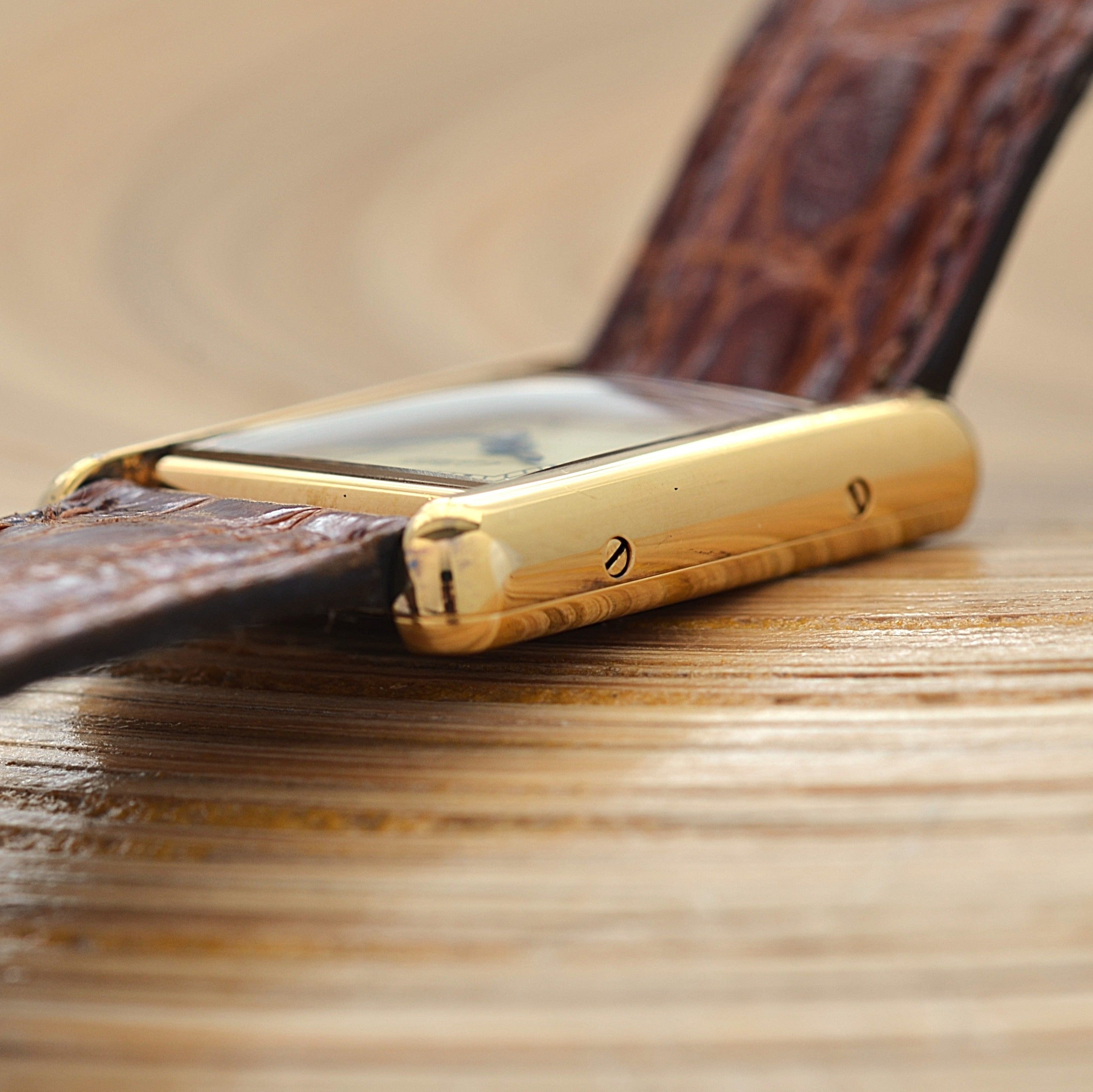 【Cartier】カルティエ マストタンク SM アイボリーローマQZ 付属品完備 デッドストック
