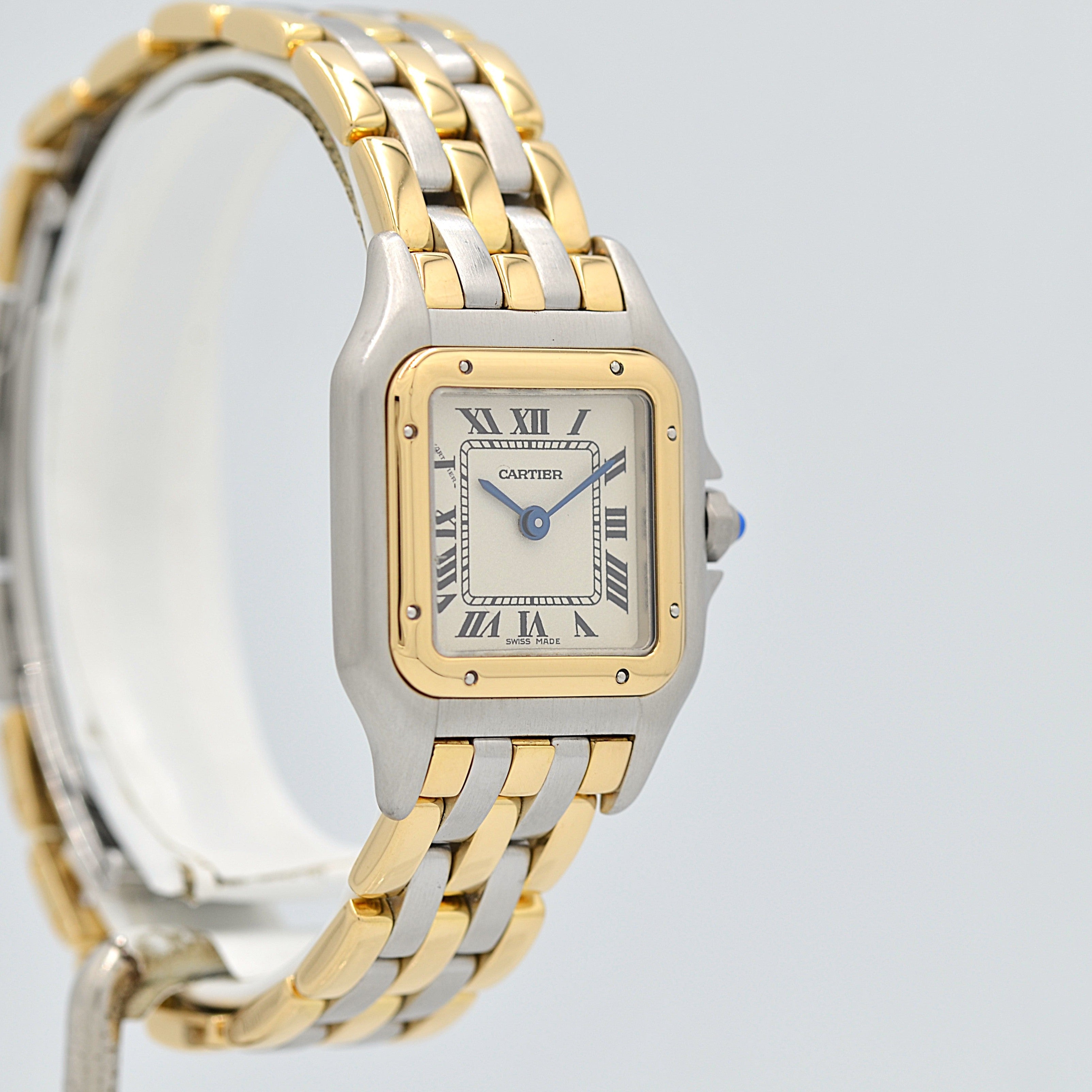 【Cartier】カルティエ パンテールSM 3ロウ 18KYG×SS カルティエコンプリートサービス済み