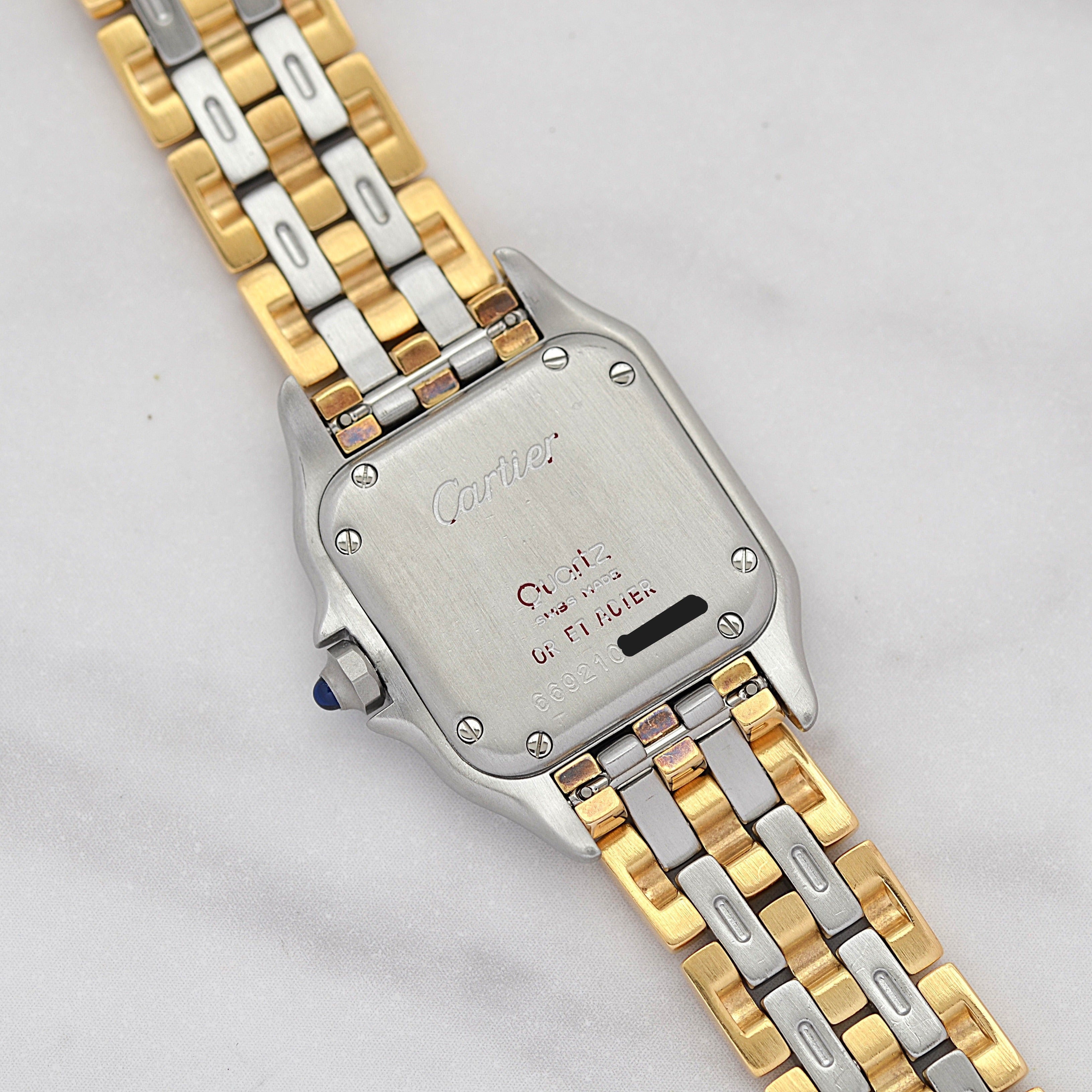 【Cartier】カルティエ パンテールSM 3ロウ 18KYG×SS カルティエコンプリートサービス済み