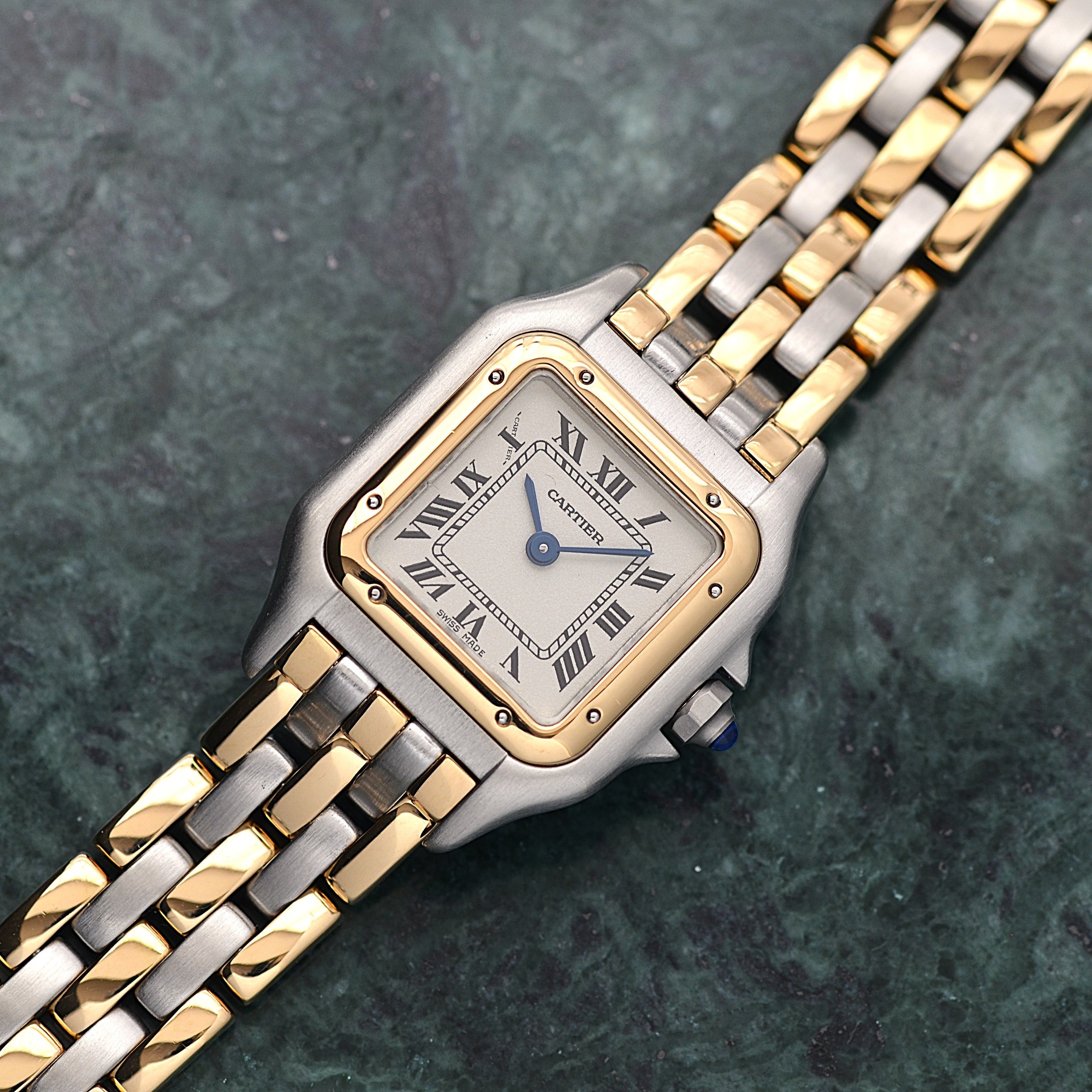 【Cartier】カルティエ パンテールSM 3ロウ 18KYG×SS カルティエコンプリートサービス済み