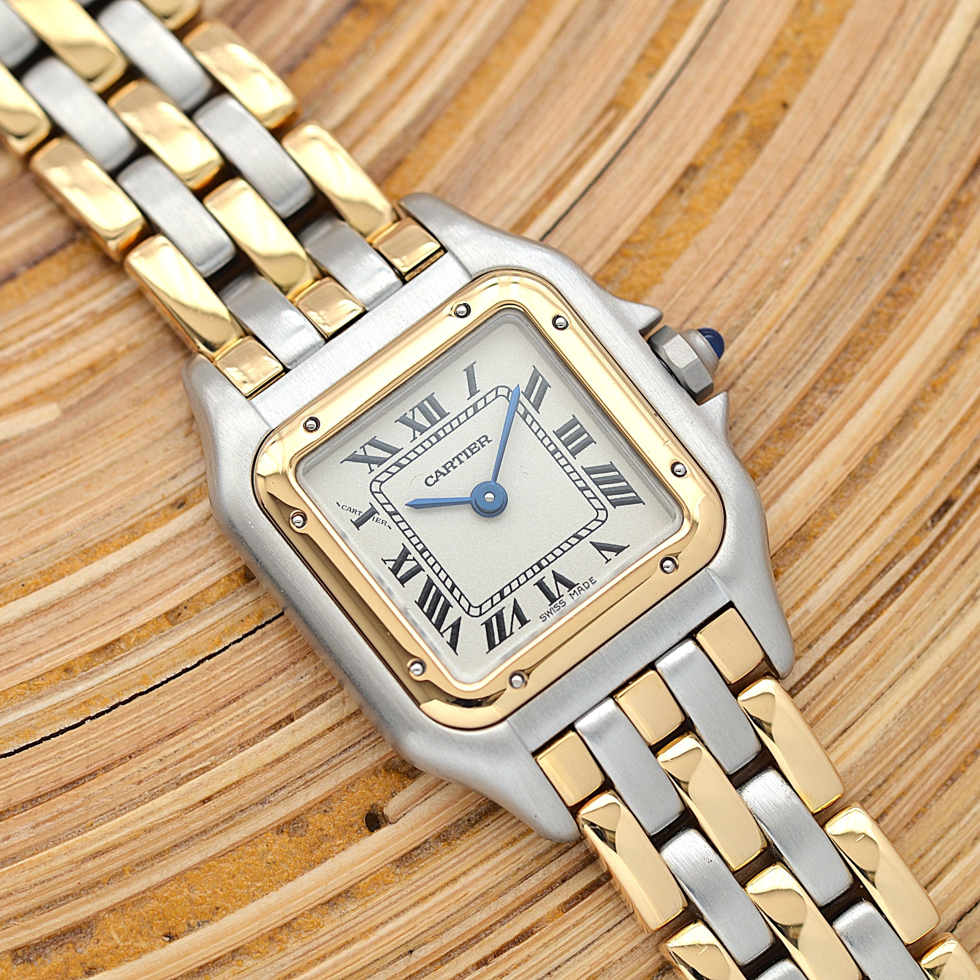 【Cartier】カルティエ パンテールSM 3ロウ 18KYG×SS カルティエコンプリートサービス済み