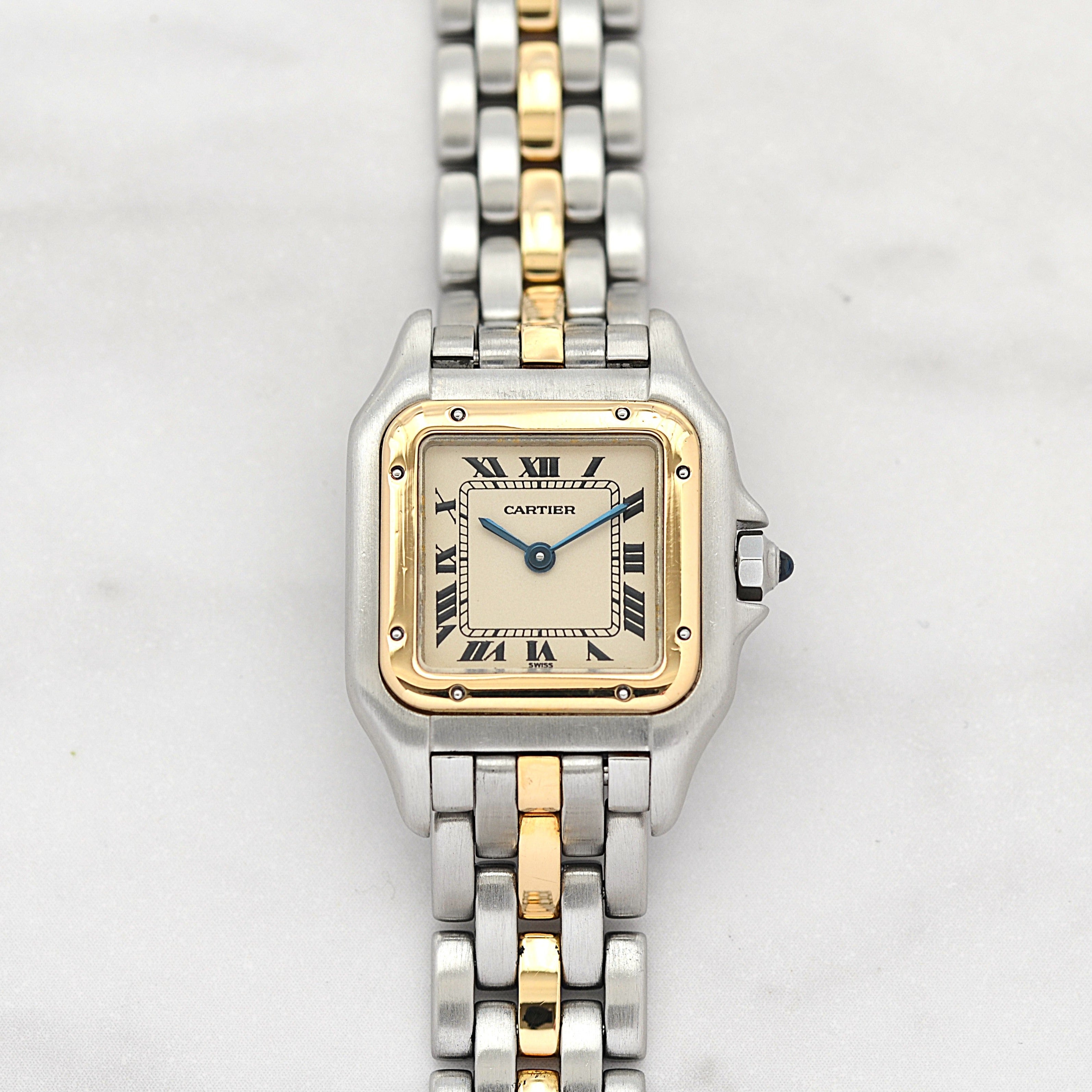 【Cartier】カルティエ パンテールSM 1ロウ 18KYG×SS