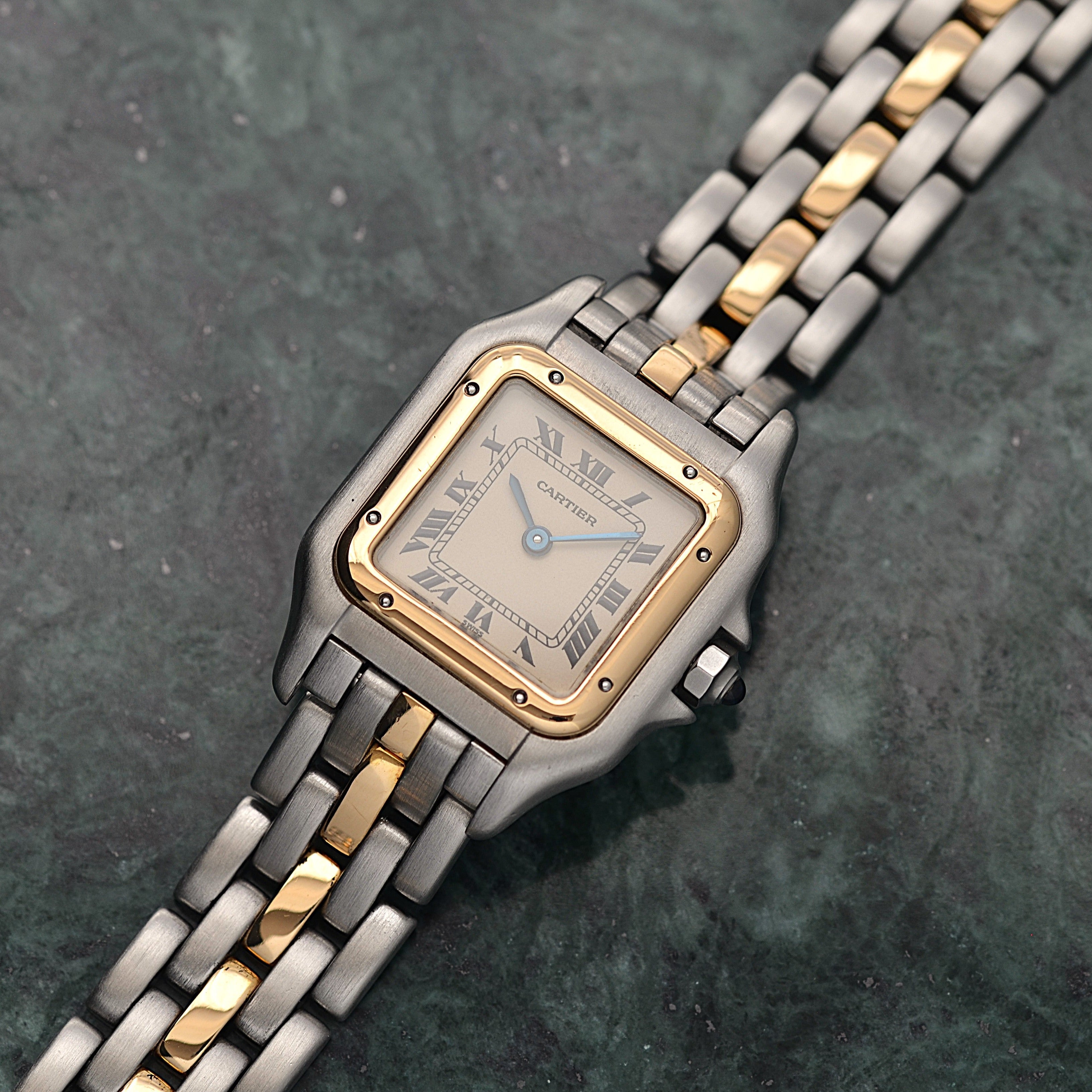 【Cartier】カルティエ パンテールSM 1ロウ 18KYG×SS