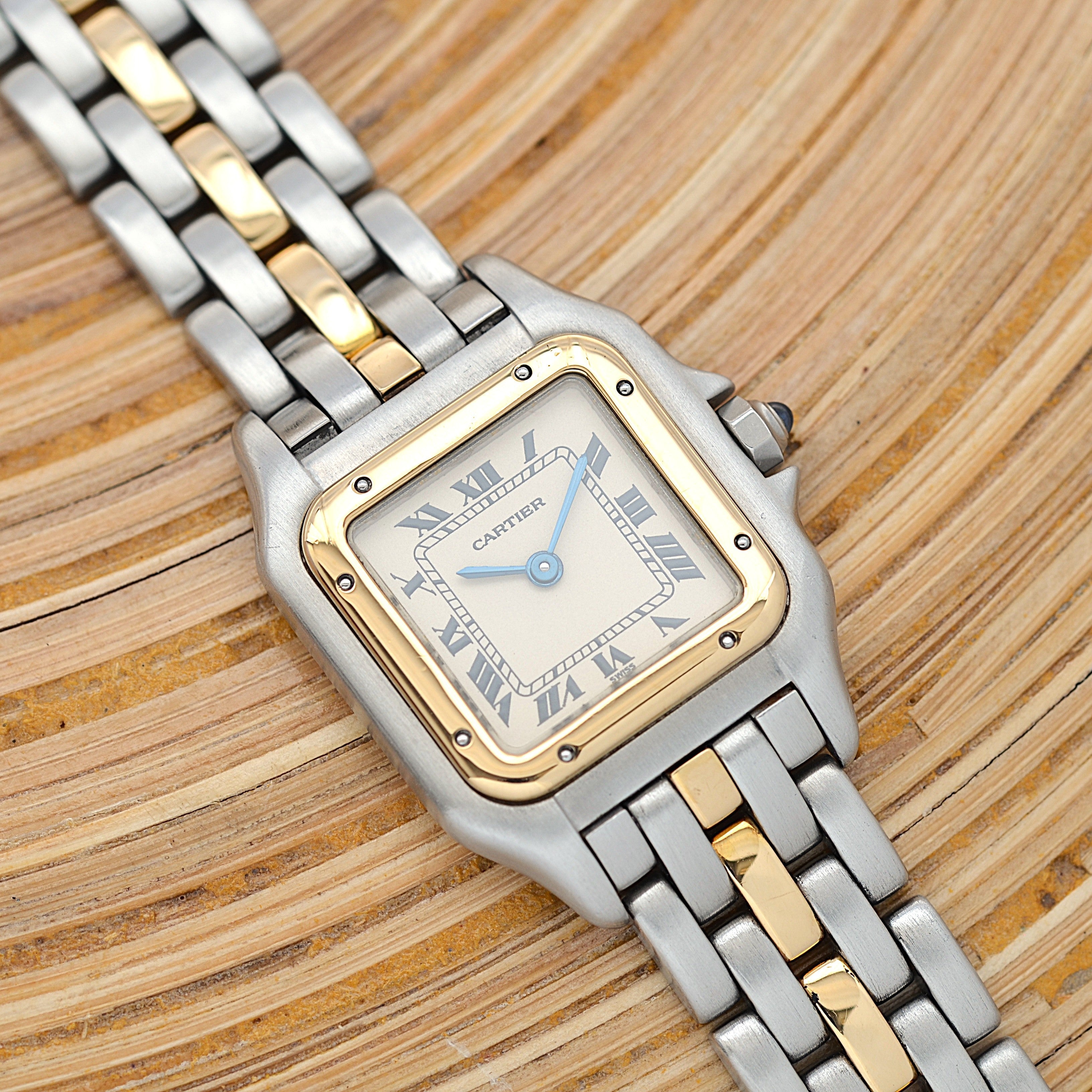 【Cartier】カルティエ パンテールSM 1ロウ 18KYG×SS