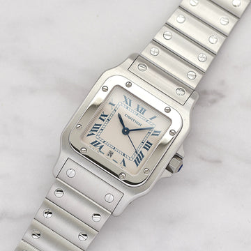 Cartier】カルティエ サントスガルベLM ブルーローマ カルティエ