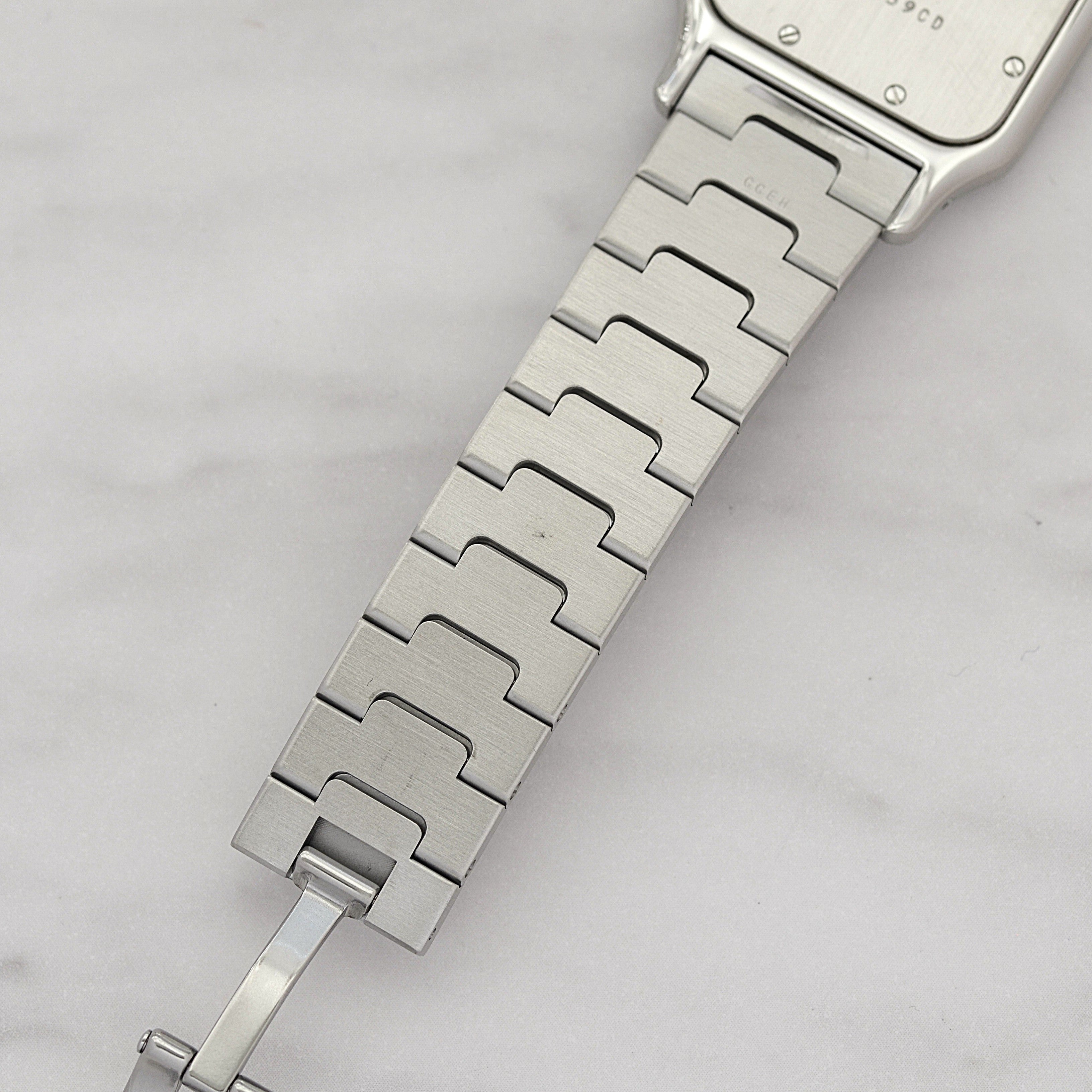 【Cartier】カルティエ サントスガルベLM ブルーローマ カルティエコンプリートサービス済み