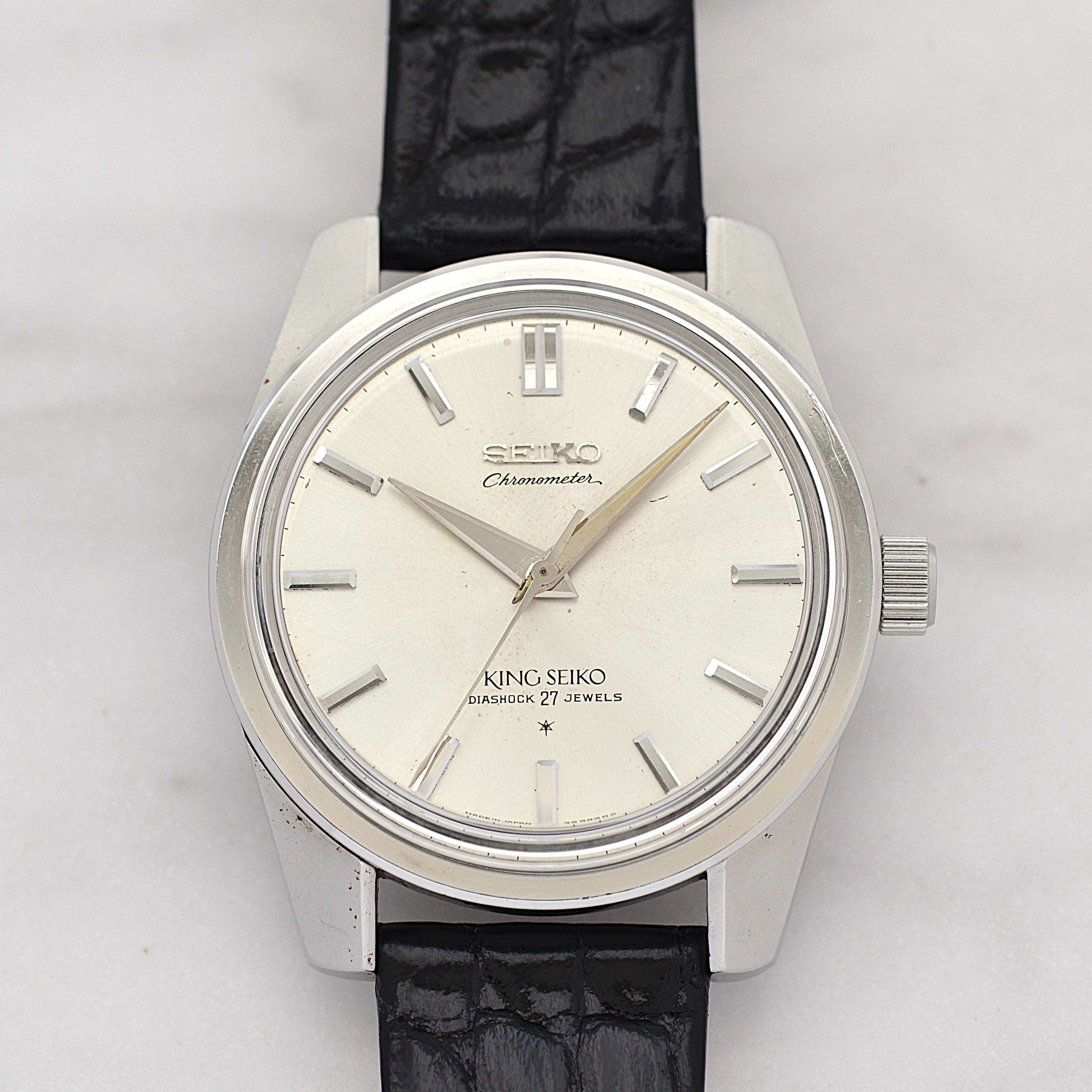 【SEIKO】セイコー キングセイコーセカンド クロノメーター前期型 純正尾錠付き