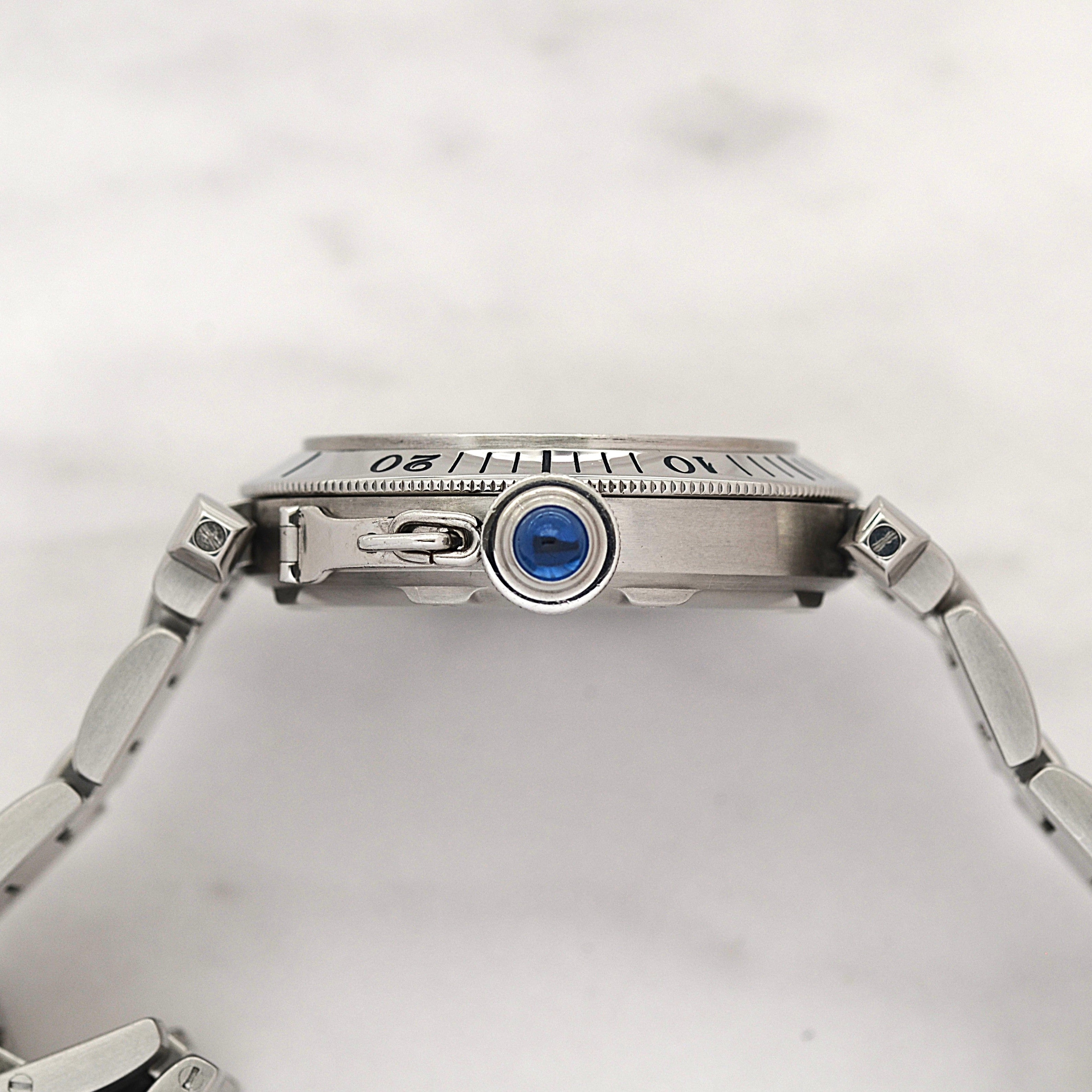 [Cartier] Cartier Pasha C35 Plonger White 12, 3, 6, 9