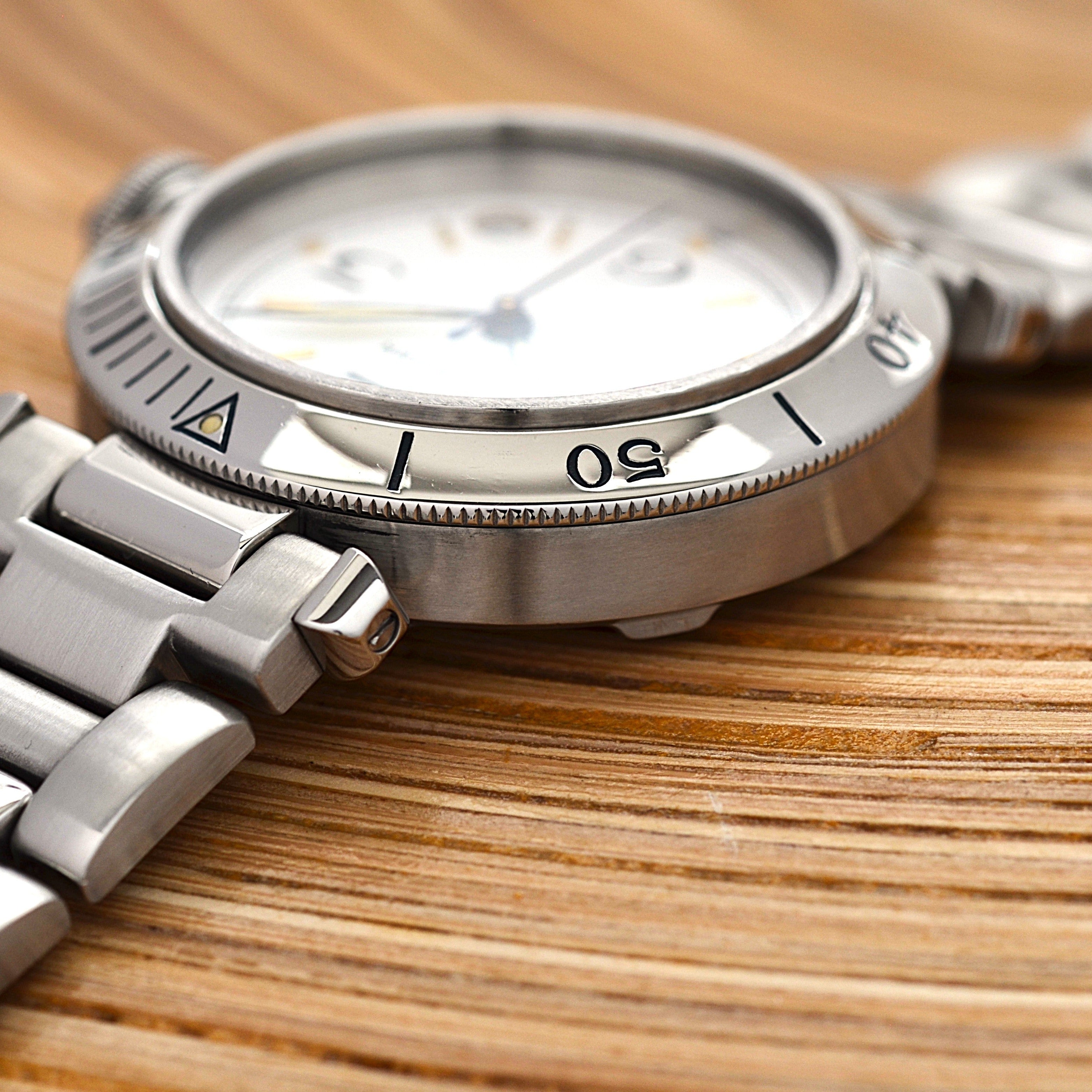 [Cartier] Cartier Pasha C35 Plonger White 12, 3, 6, 9