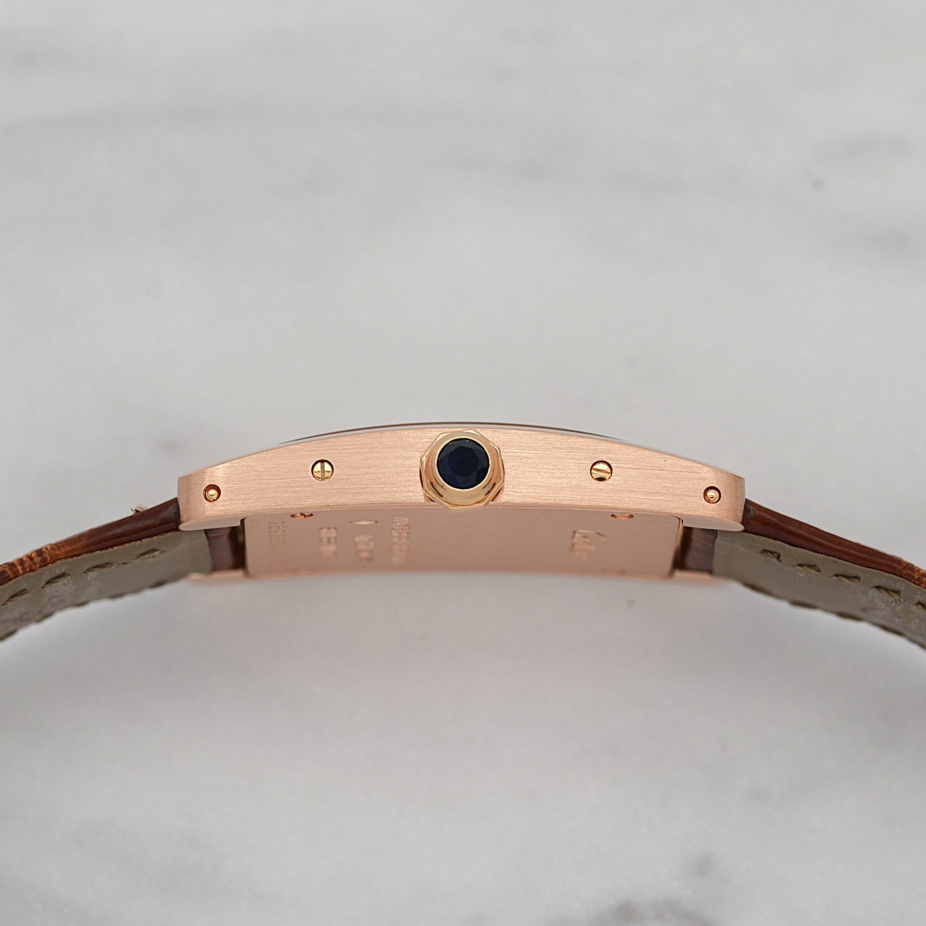 【Cartier】カルティエ タンクアメリカンSM 18KPG 付属品完備 カルティエコンプリートサービス済み