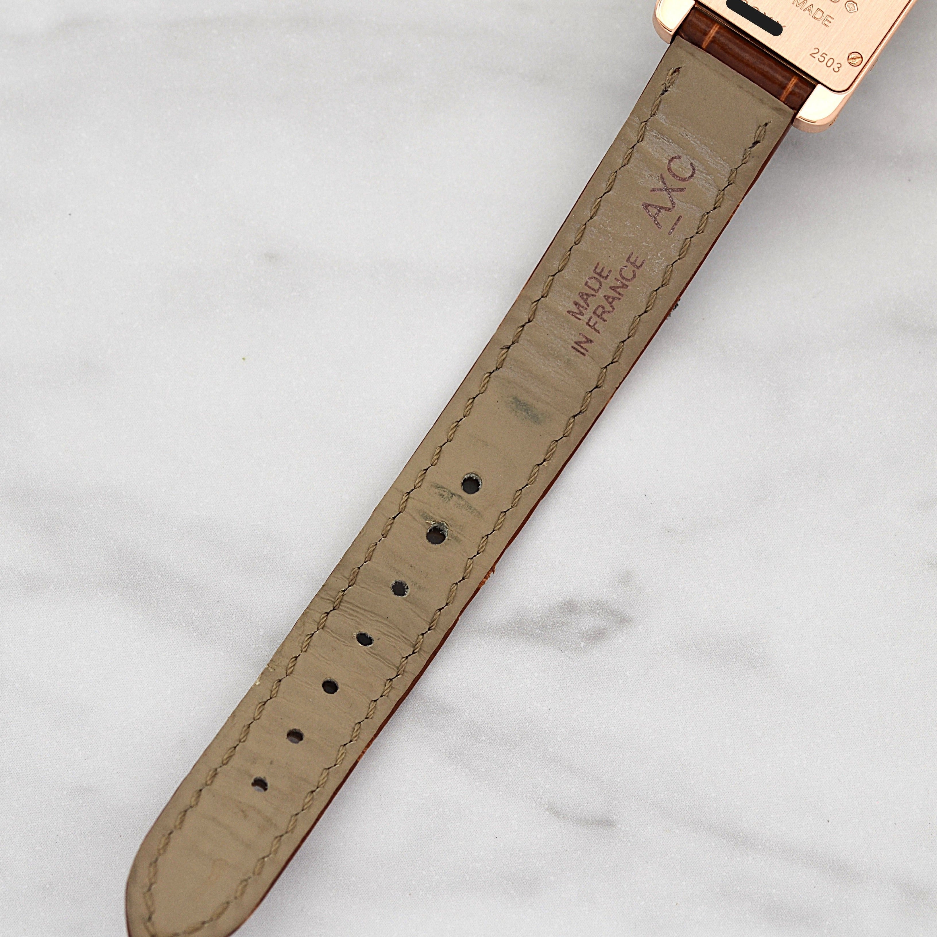 【Cartier】カルティエ タンクアメリカンSM 18KPG 付属品完備 カルティエコンプリートサービス済み