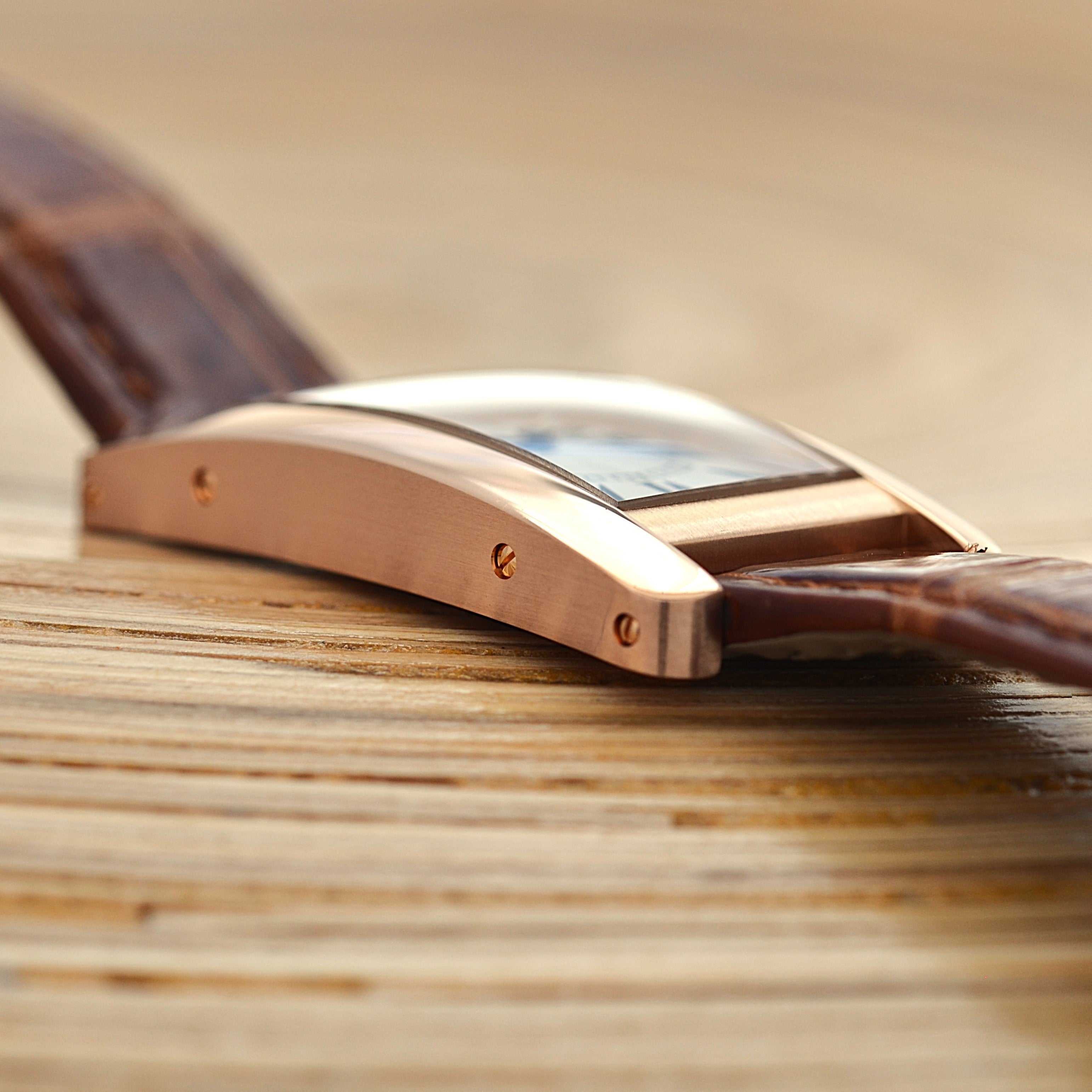 【Cartier】カルティエ タンクアメリカンSM 18KPG 付属品完備 カルティエコンプリートサービス済み