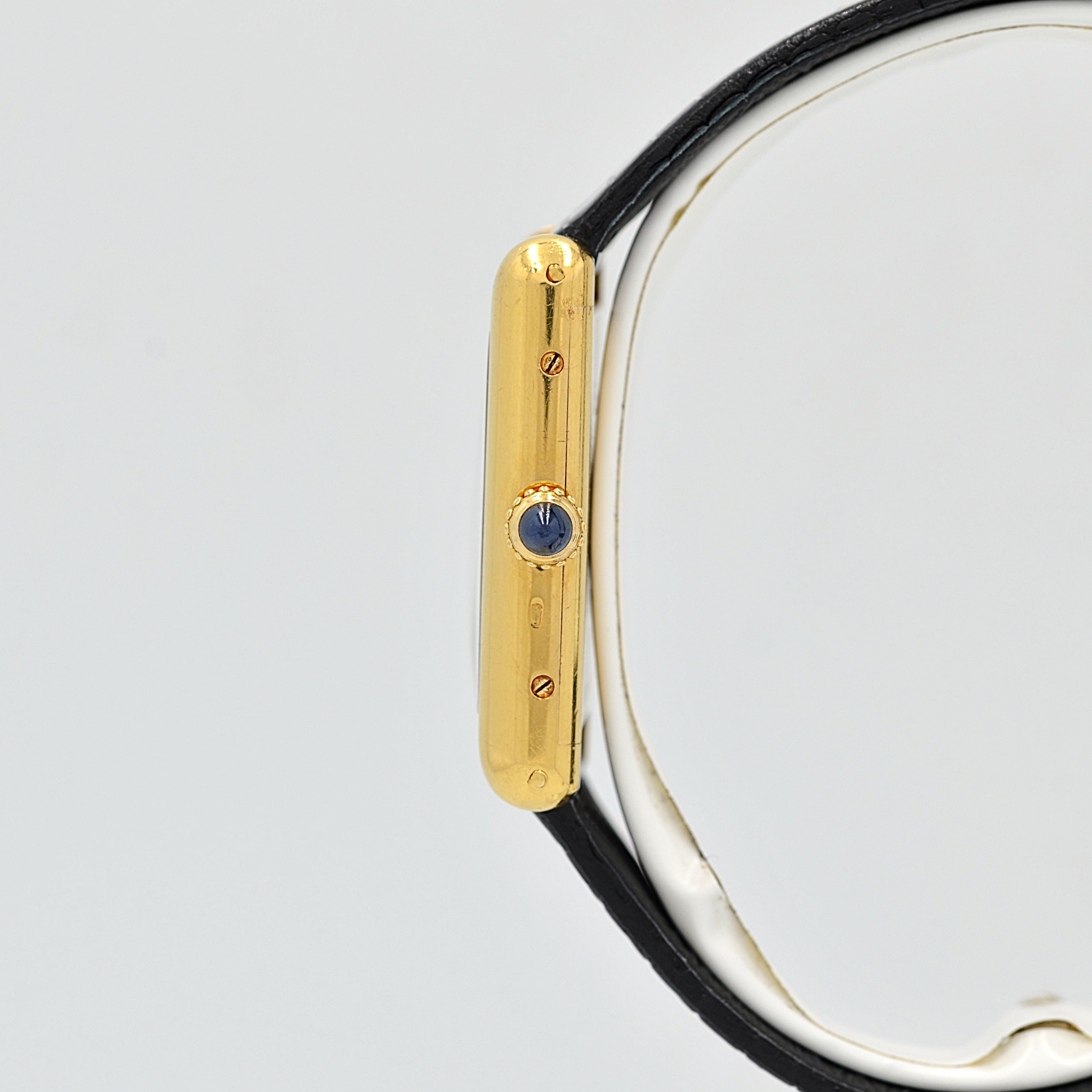 【Cartier】カルティエ タンクルイカルティエLM 18KYG PARIS表記 純正18KYG尾錠付き