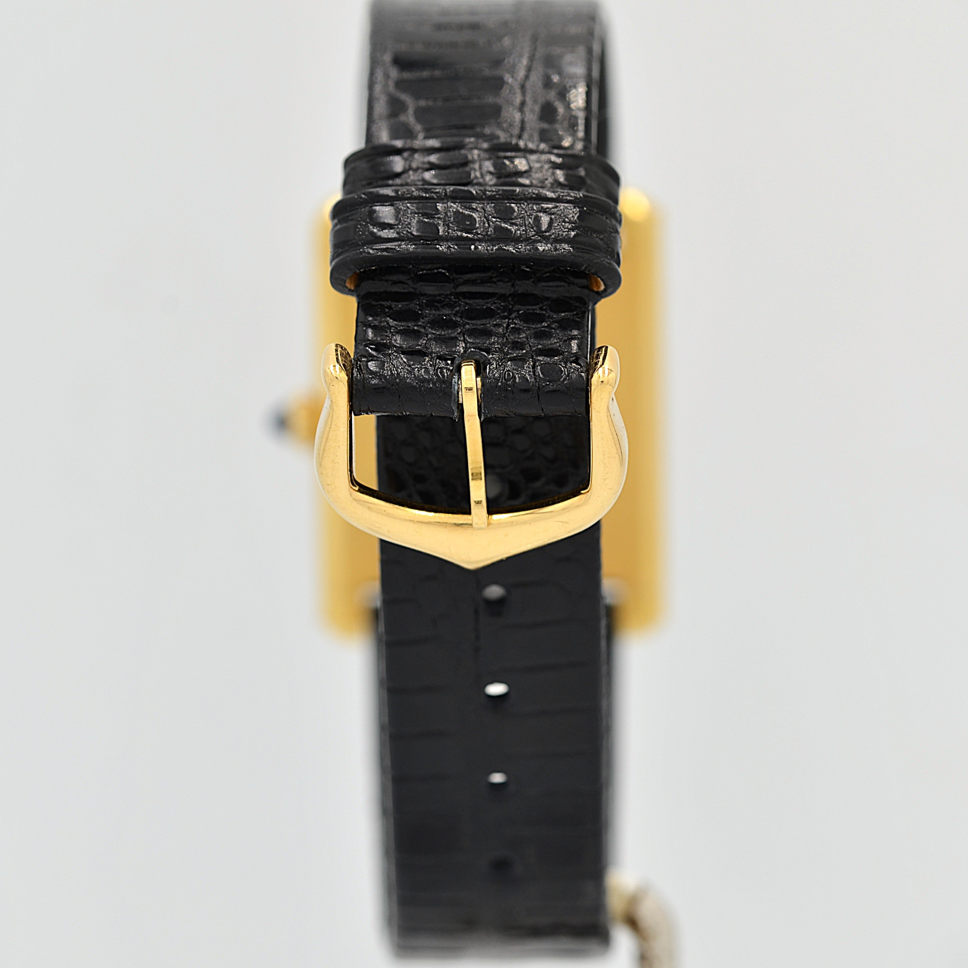 【Cartier】カルティエ タンクルイカルティエLM 18KYG PARIS表記 純正18KYG尾錠付き