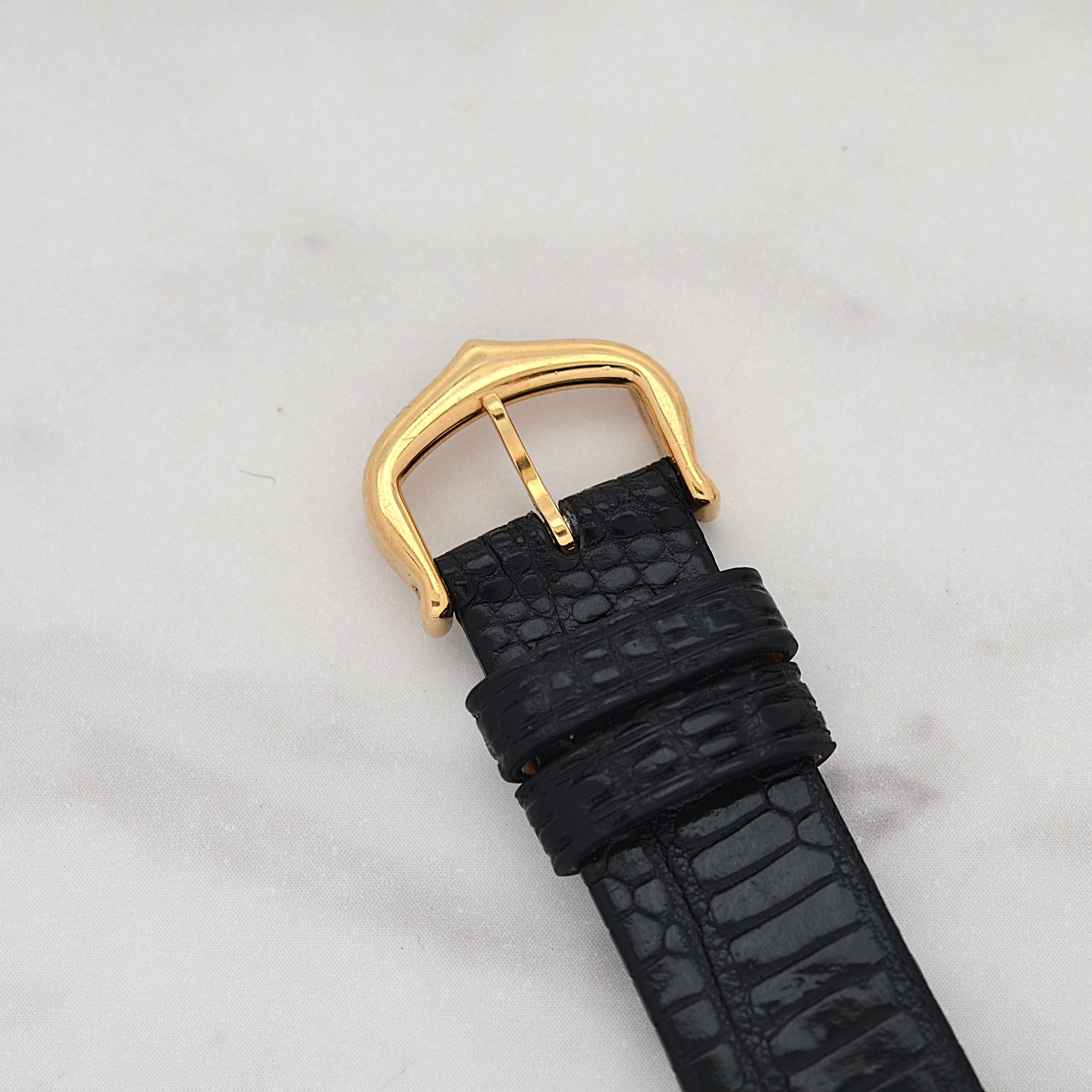 【Cartier】カルティエ タンクルイカルティエLM 18KYG PARIS表記 純正18KYG尾錠付き