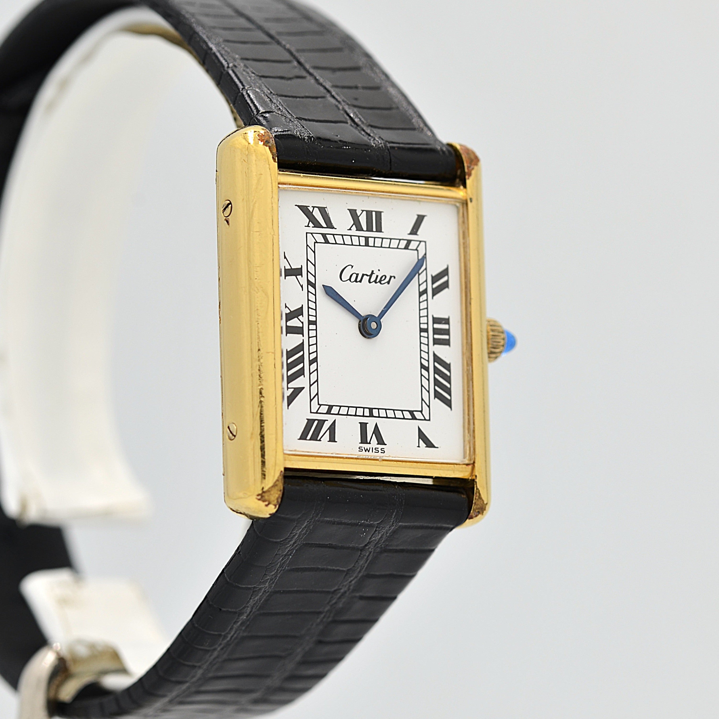 [Cartier] Cartier Premust Tank LM Manual Winding European Specification with All Accessories