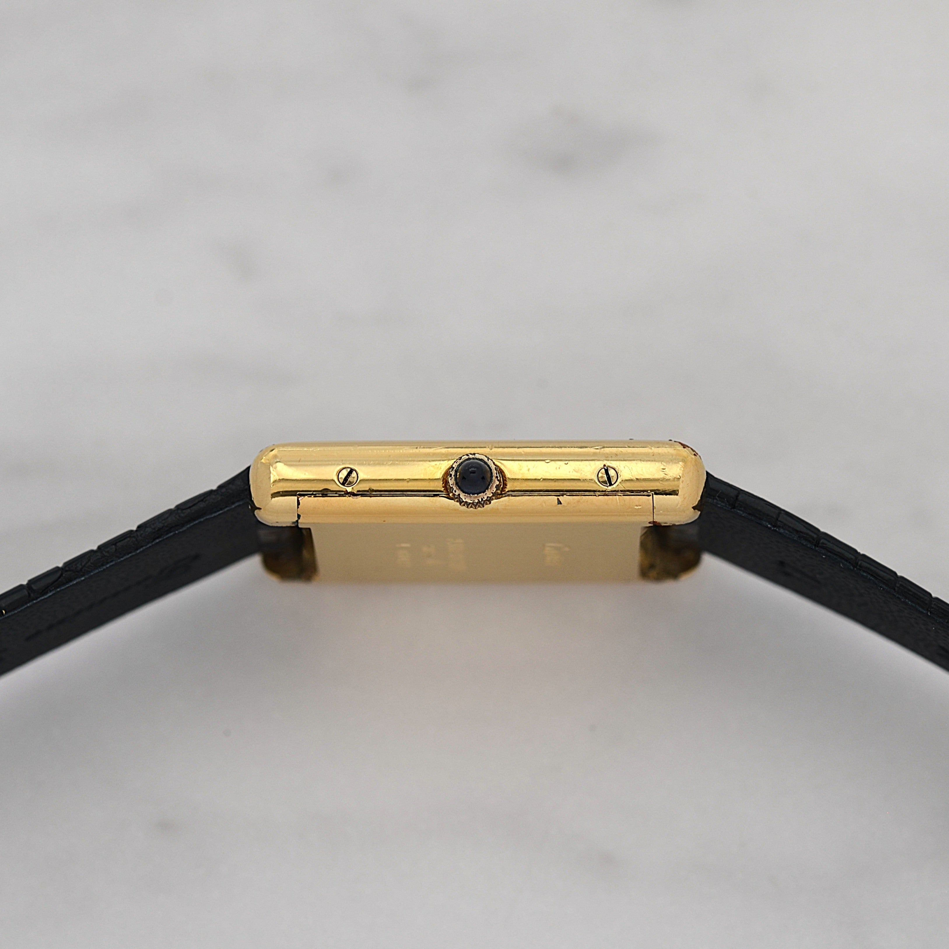 [Cartier] Cartier Premust Tank LM Manual Winding European Specification with All Accessories