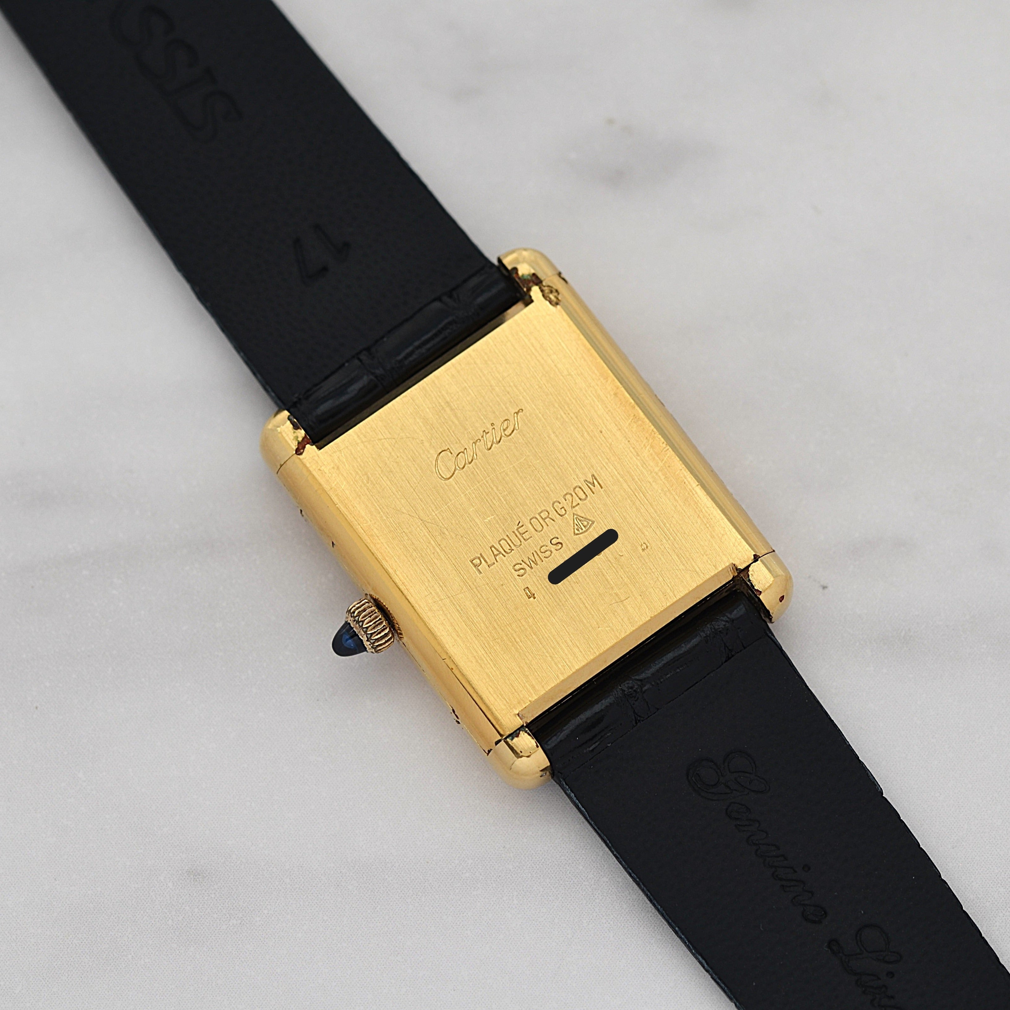 [Cartier] Cartier Premust Tank LM Manual Winding European Specification with All Accessories